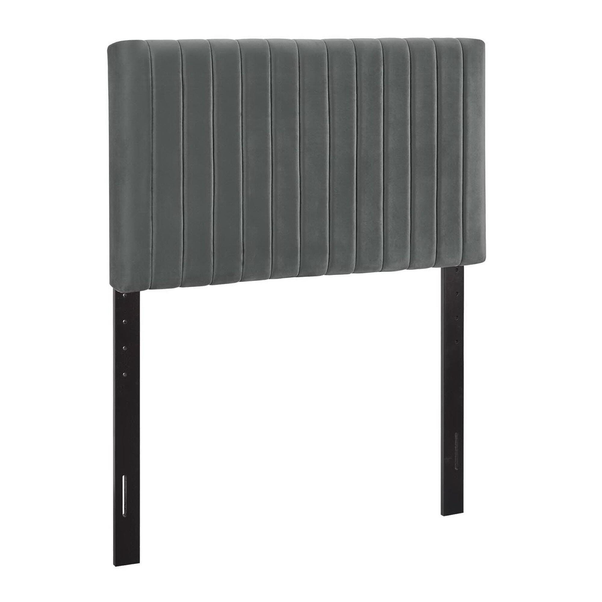 Modway Keira Twin Headboard, Charcoal Gray, large