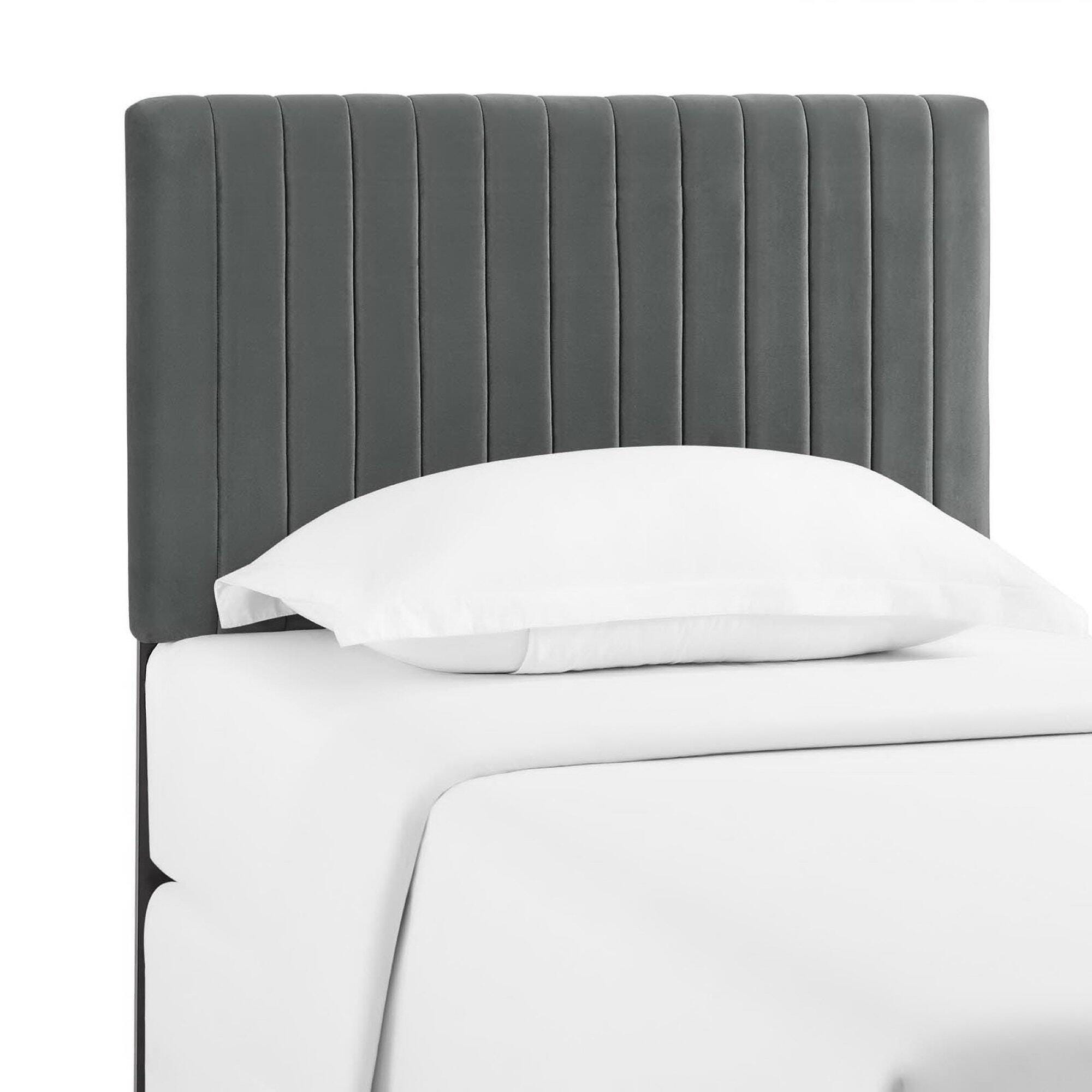 Modway Keira Twin Headboard, Charcoal Gray, large