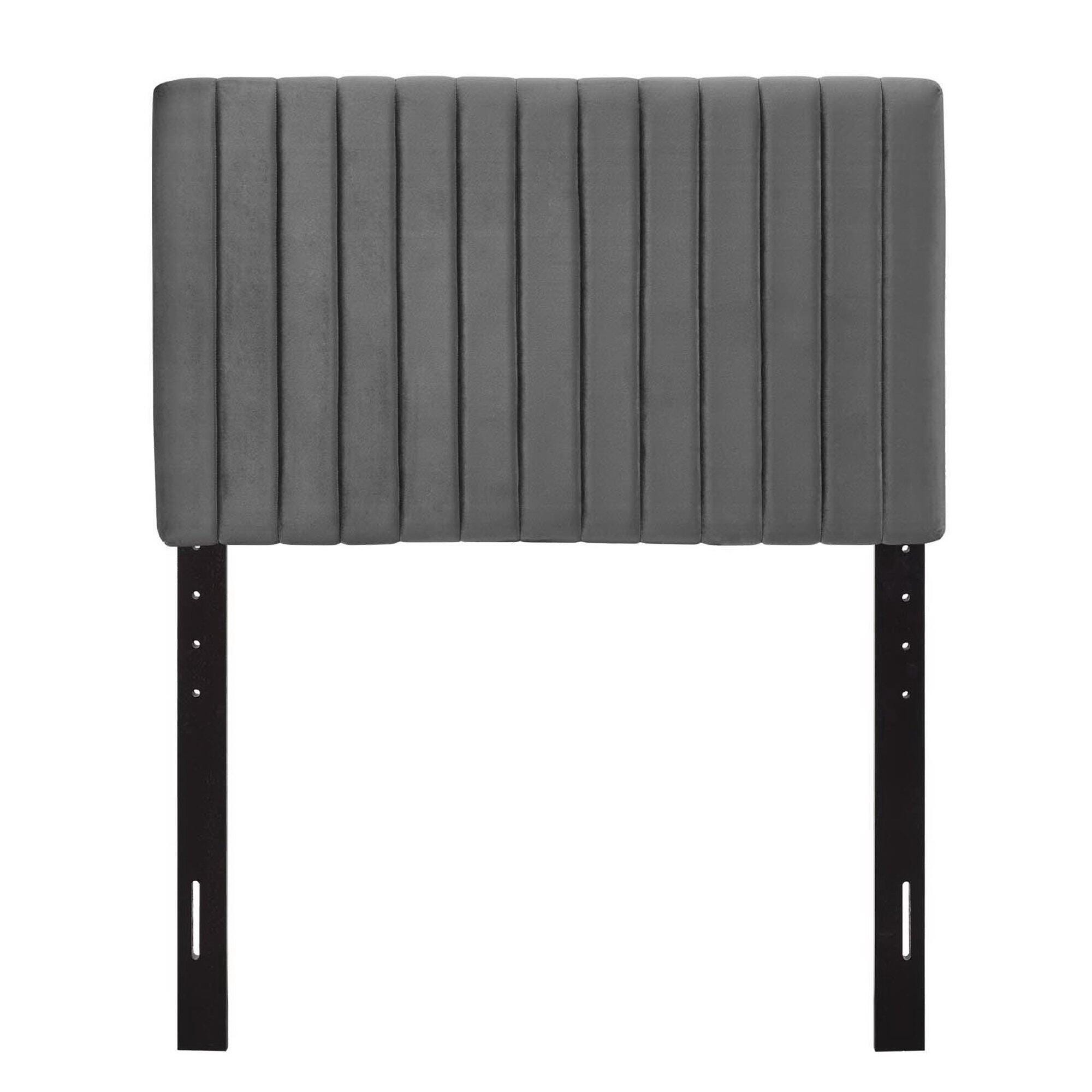 Modway Keira Twin Headboard, Charcoal Gray, large