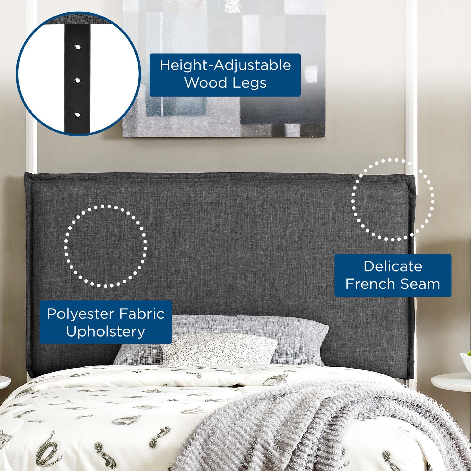 Modway Camille Twin Headboard, Gray, large