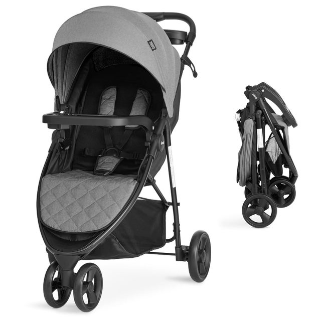 Evolur Breeze Stroller, Gray/Black