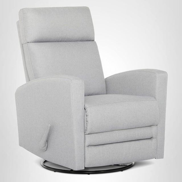 Evolur Chatham Manual Swivel Glider Recliner, Gray