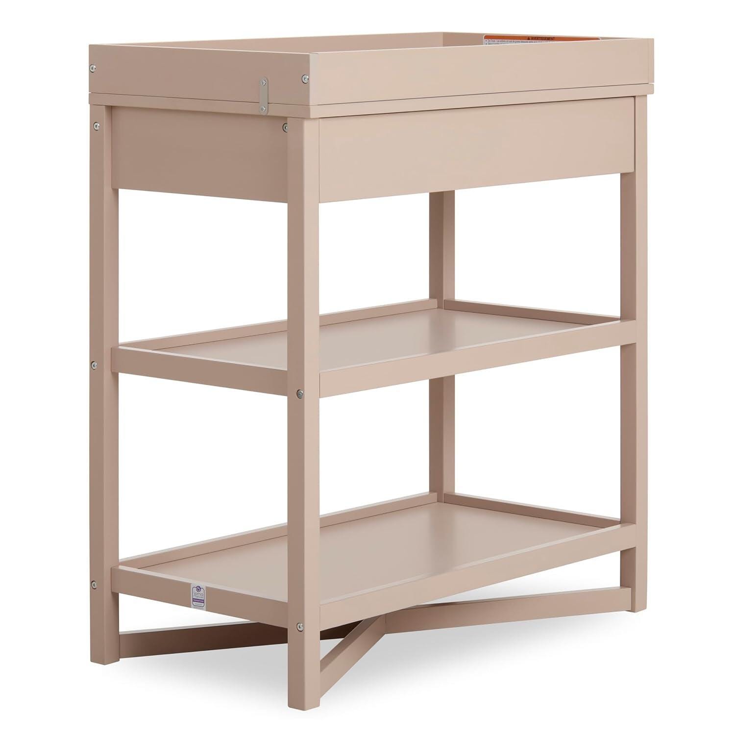 Evolur Dream On Me Owen Changing Table, Almond Butter, large