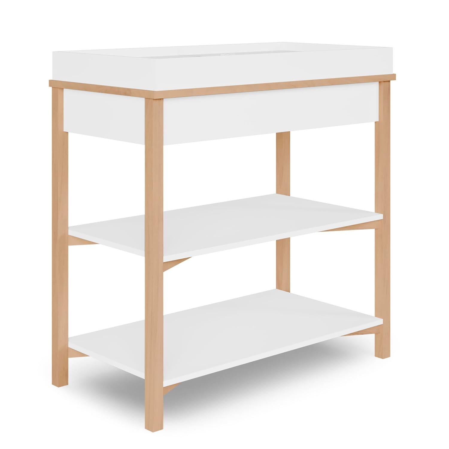 Evolur Owen Changing Table, White/Beige, large
