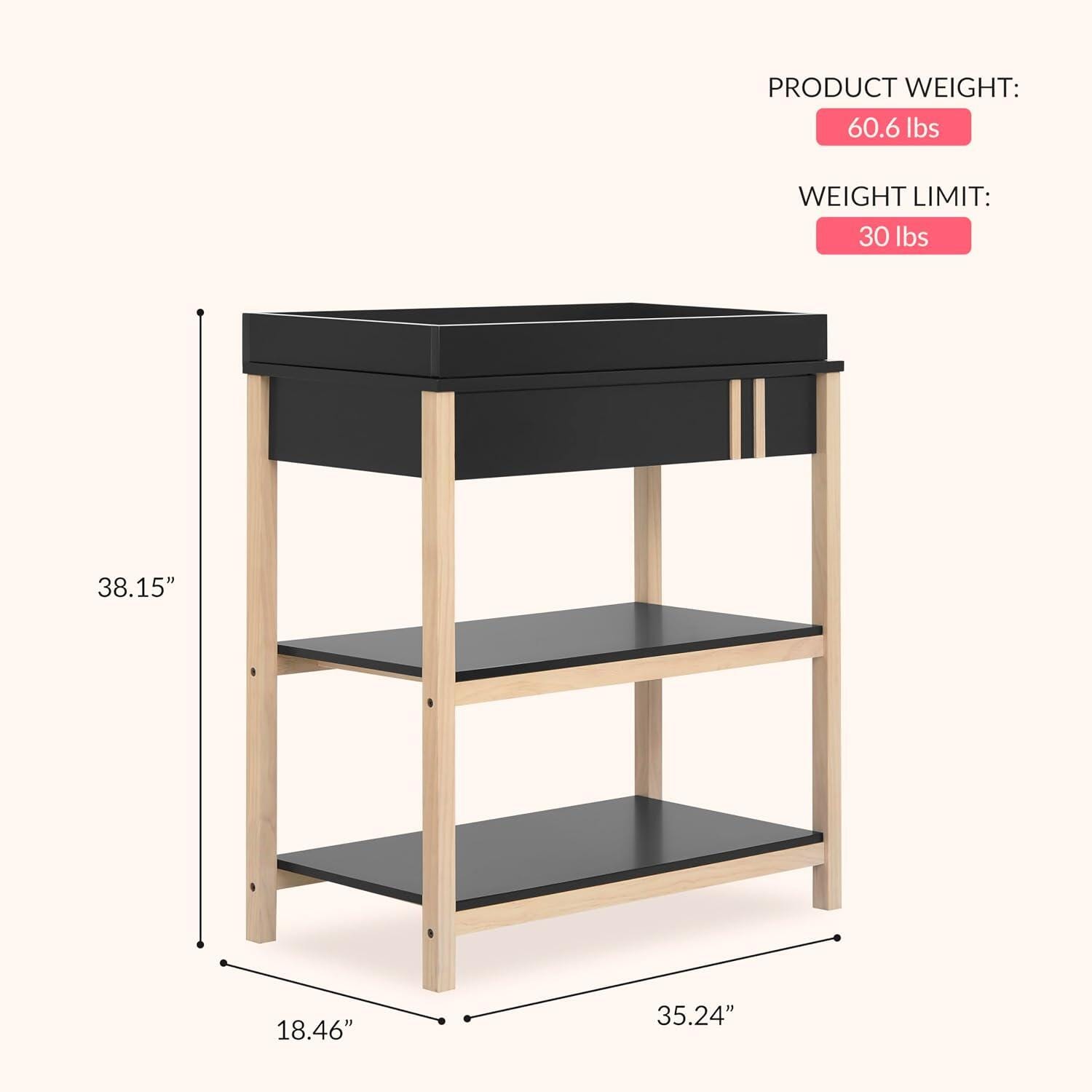 Evolur Soho Changing Table, , large