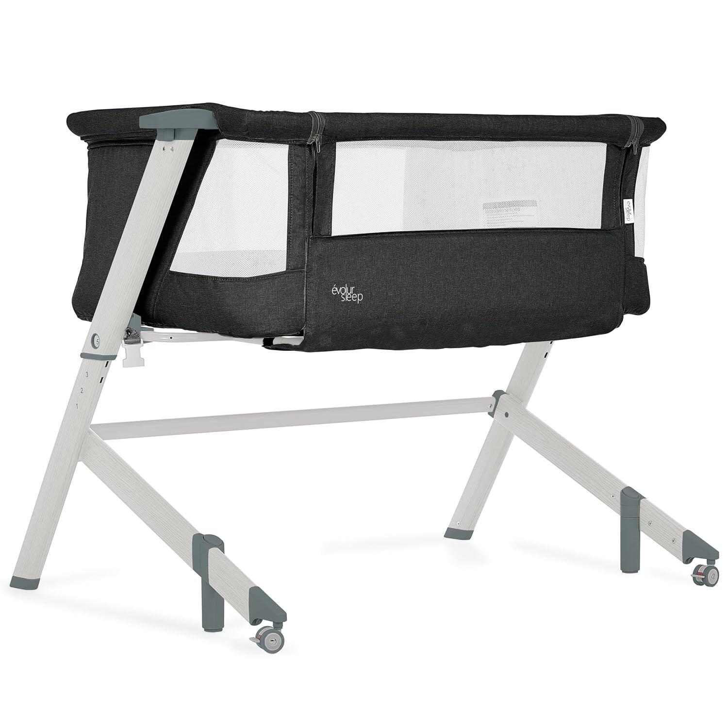 Evolur Stellar Bassinet, Black, large