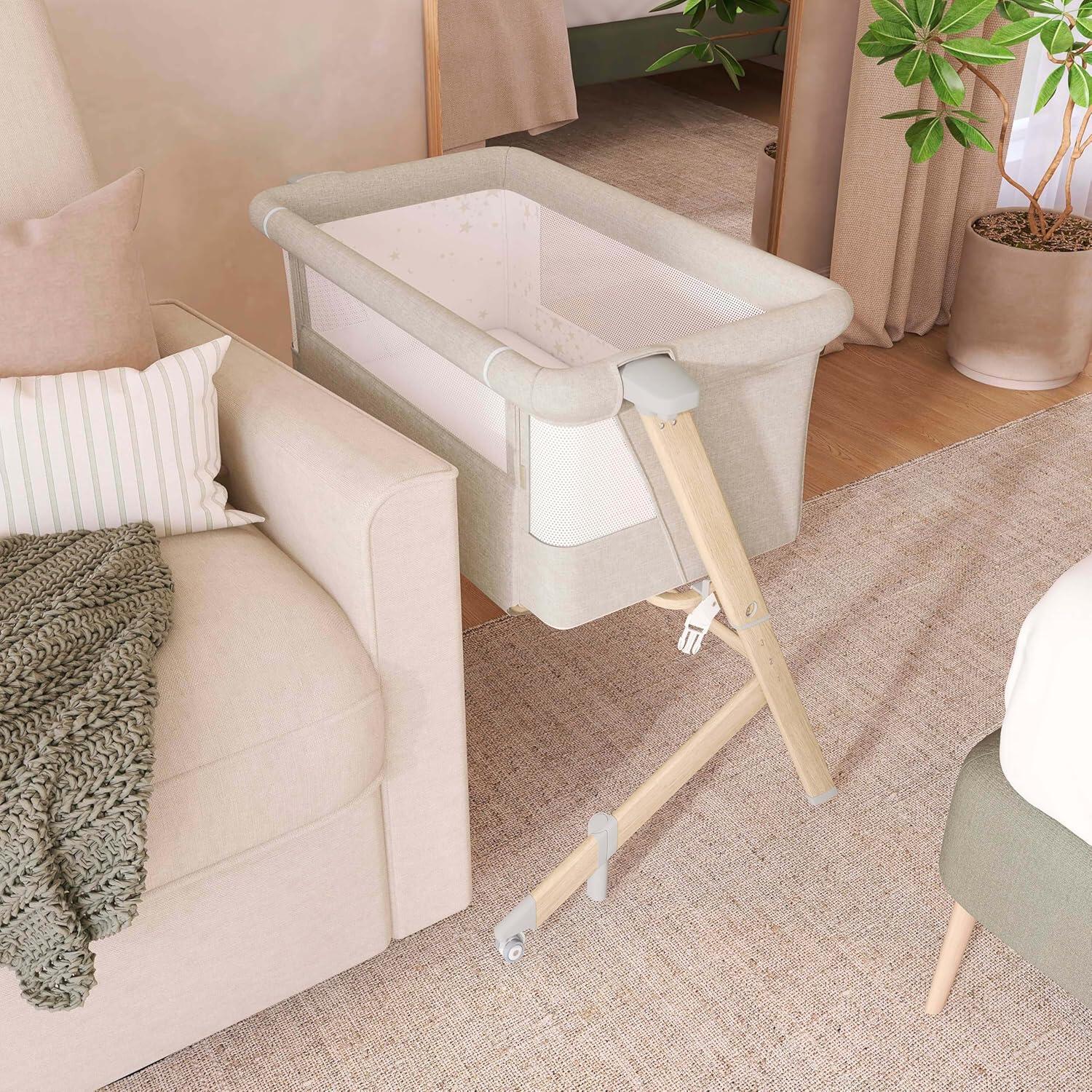 Evolur Stellar Bassinet, Beige, rollover