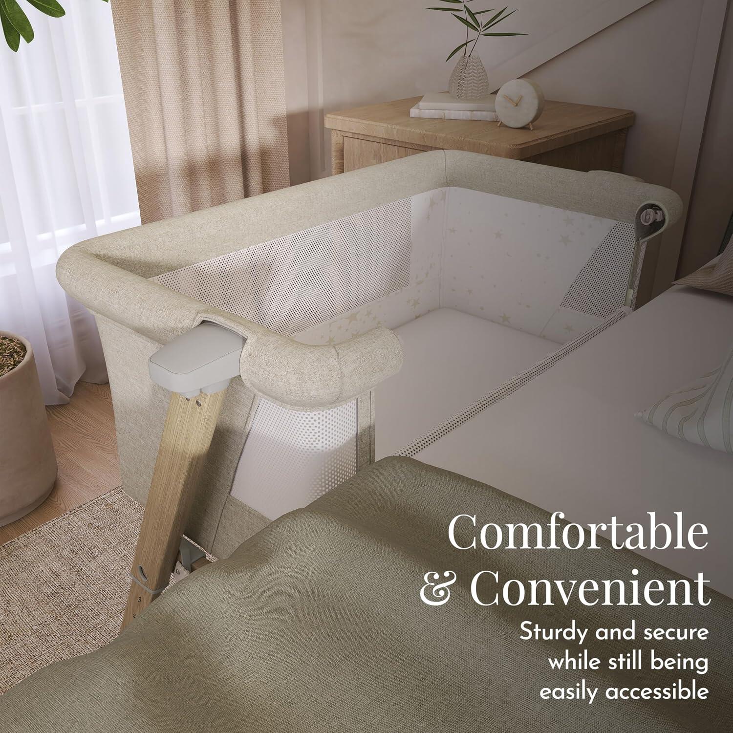 Evolur Stellar Bassinet, Beige, large