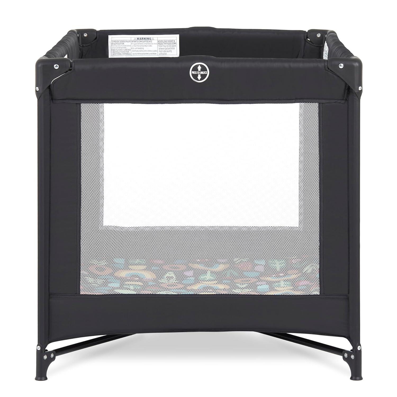 Fisher-Price by Dream On Me Play All Day Foldable Playard, Rainbow Black, large
