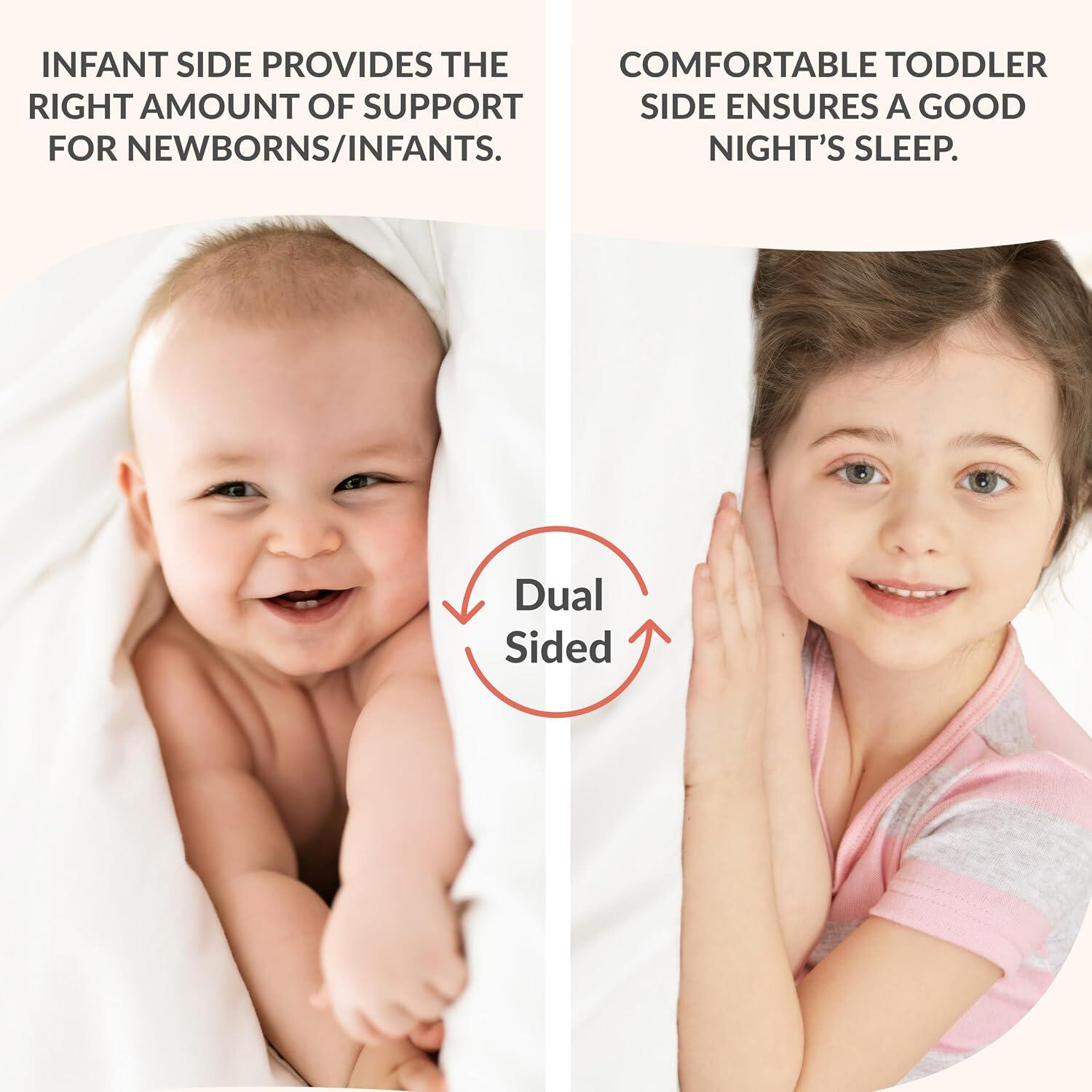 Dream On Me 2 in 1 Cozy Cloud Dual-Sided Toddler Mattress, , large