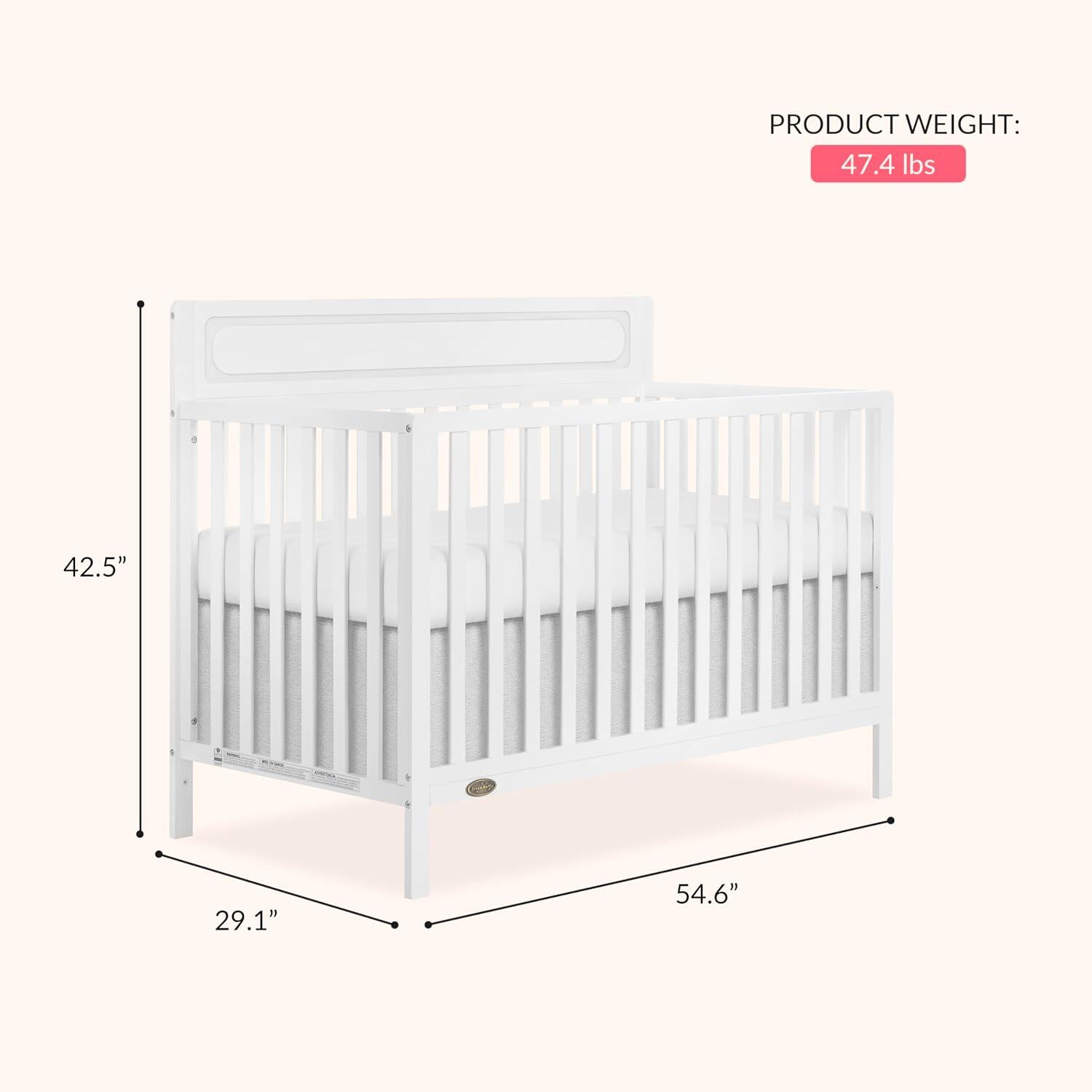 Dream On Me Avery 5-in-1 Convertible Crib, , large