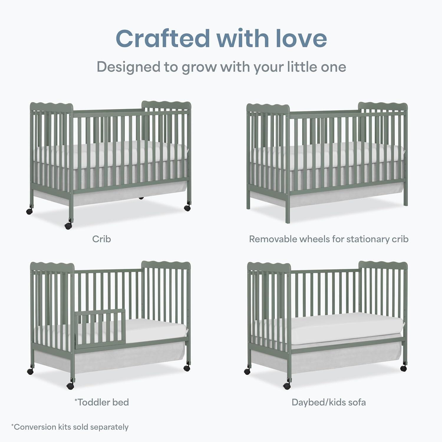 Dream On Me Carson 3-in-1 Convertible Crib, , large