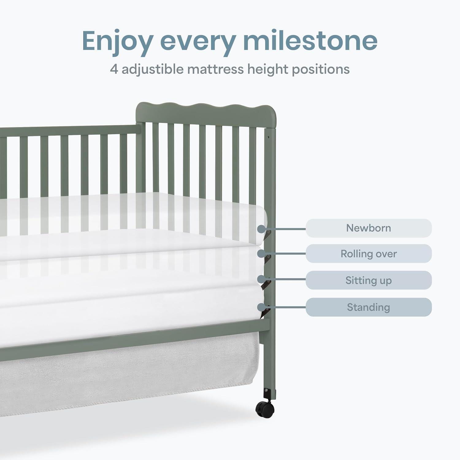Dream On Me Carson 3-in-1 Convertible Crib, , large