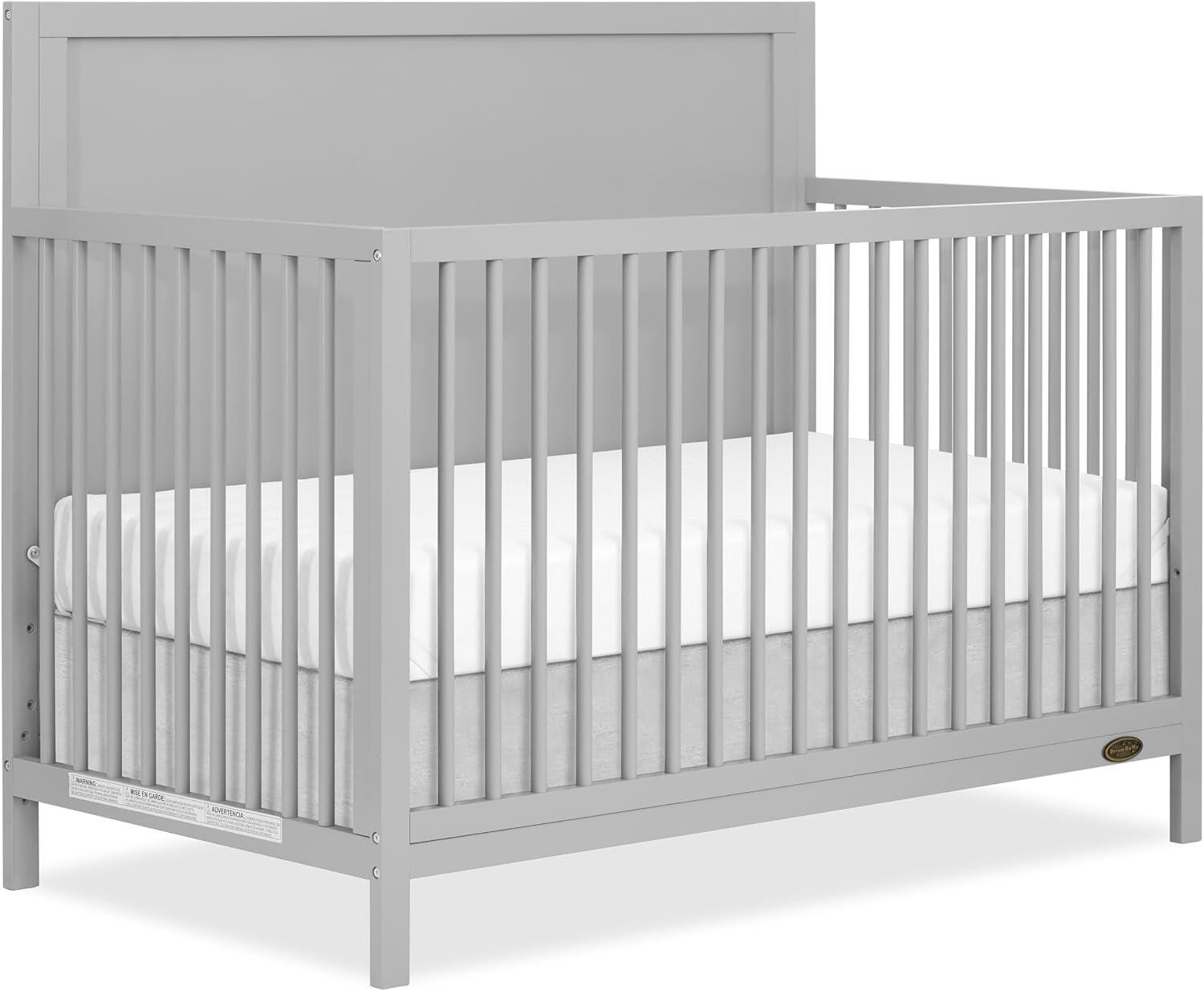 Dream On Me Dillian 5-in-1 Convertible Crib, Pebble Gray, large