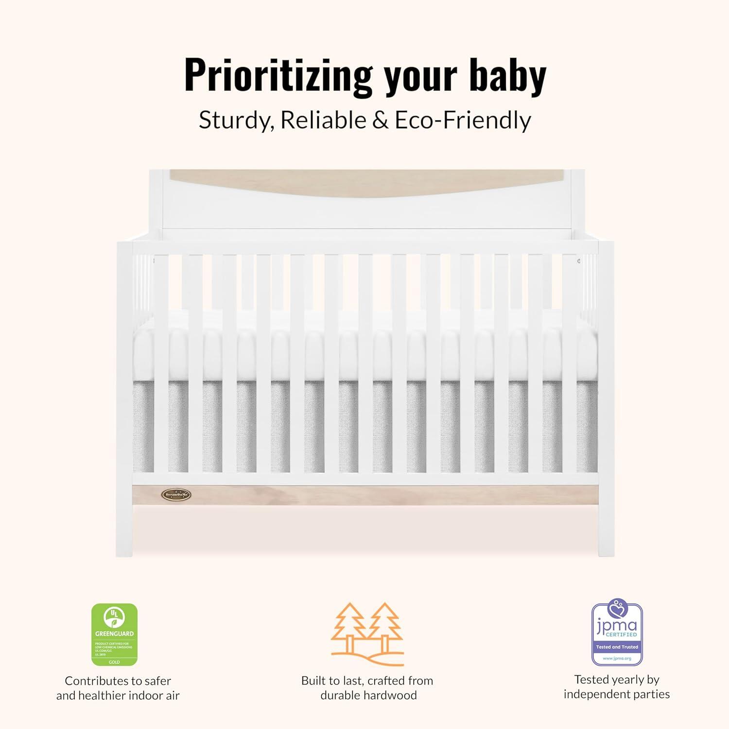 Dream On Me Emerson 5-in-1 Convertible Crib, , large