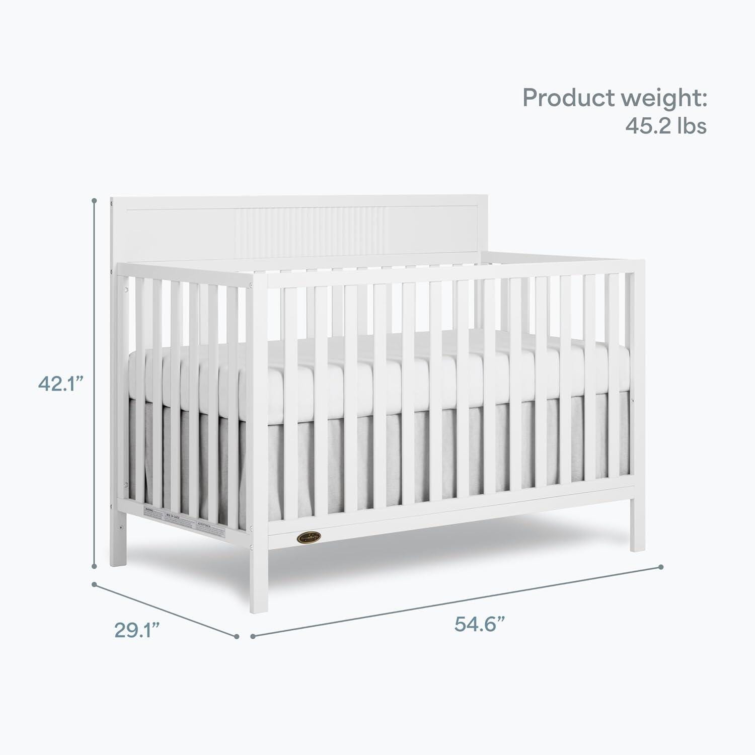 Dream On Me Ivy 5-in-1 Convertible Crib, , large