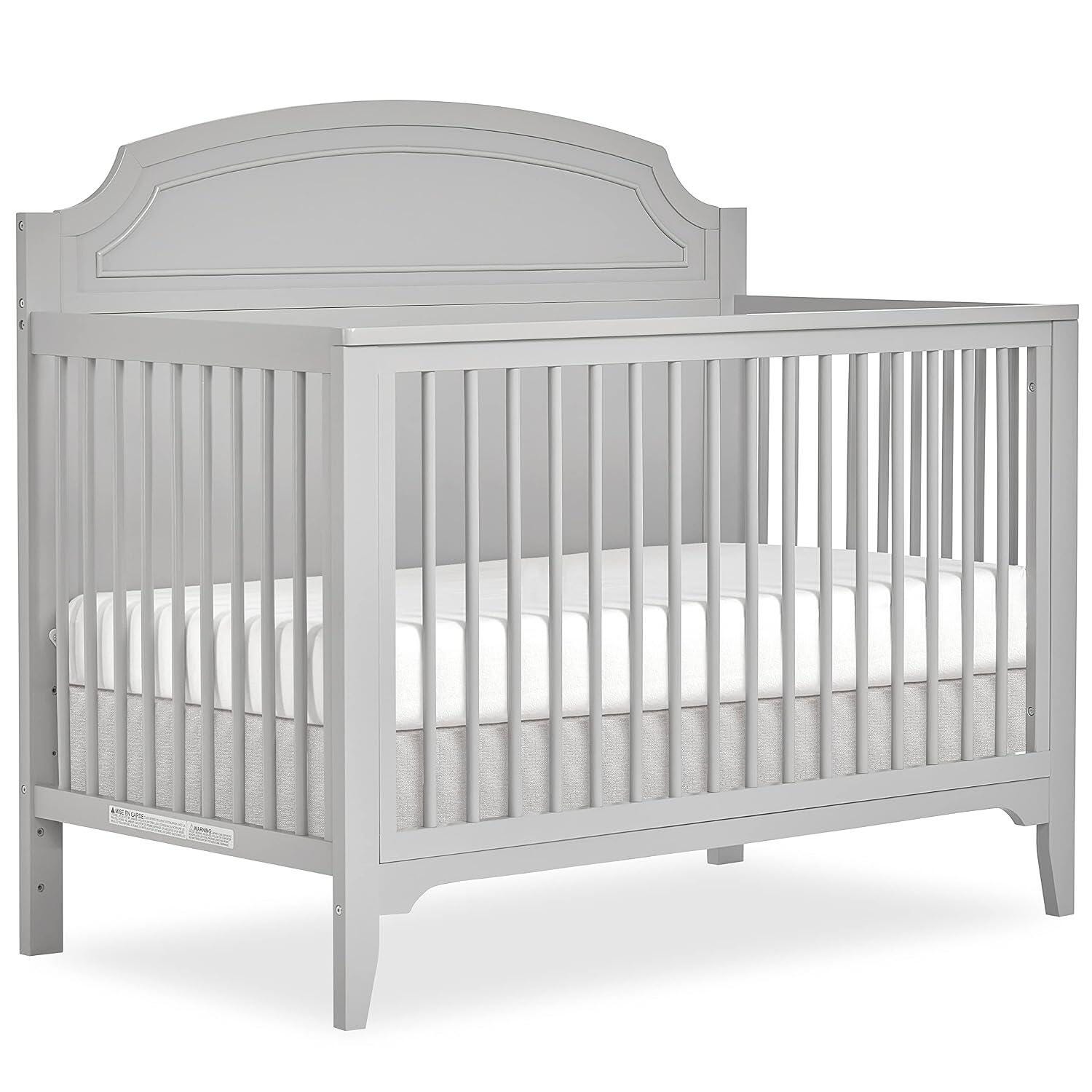 Dream On Me Milton 5-in-1 Convertible Crib, Pebble Gray, large