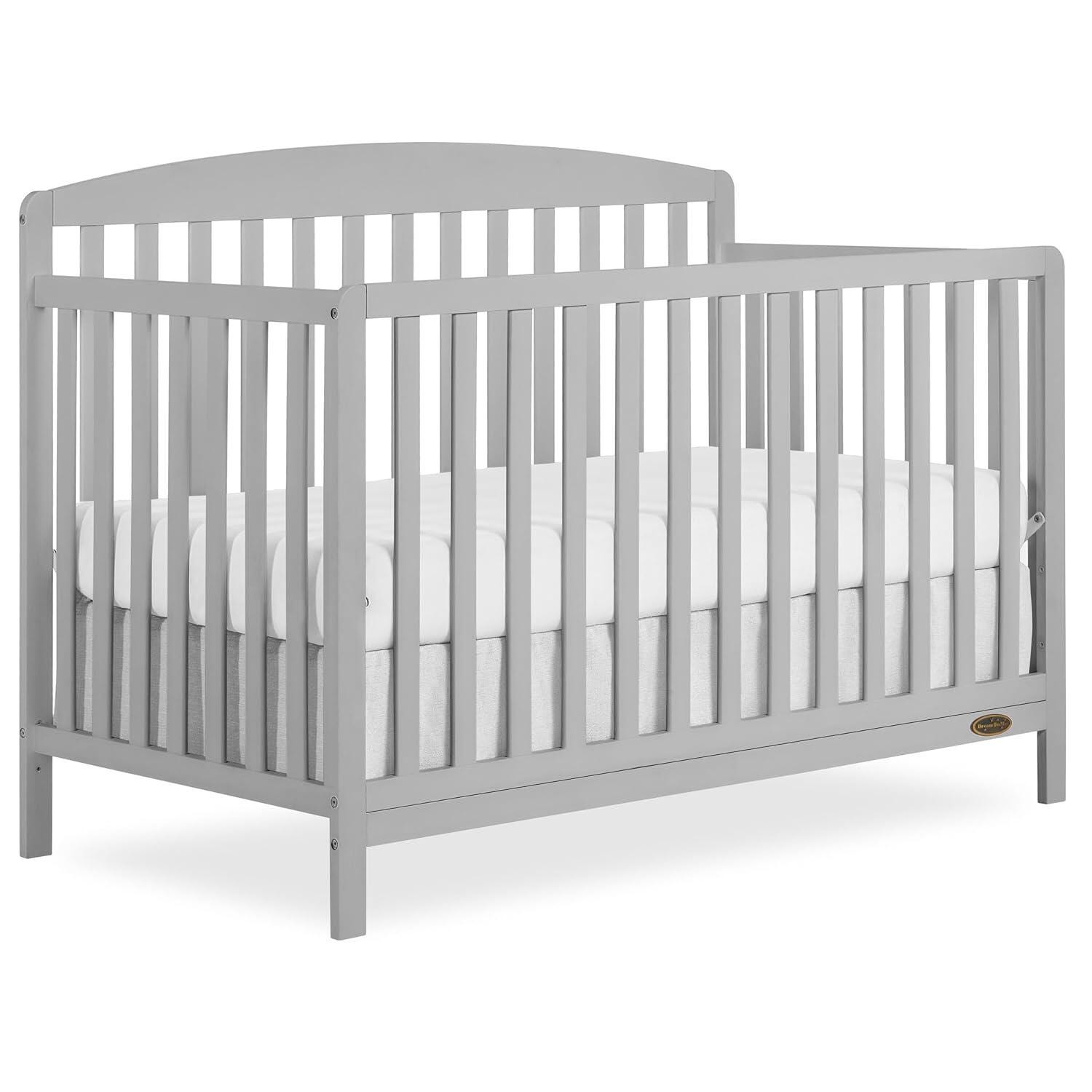 Dream On Me Odelle 5-in-1 Convertible Crib, Pebble Gray, large