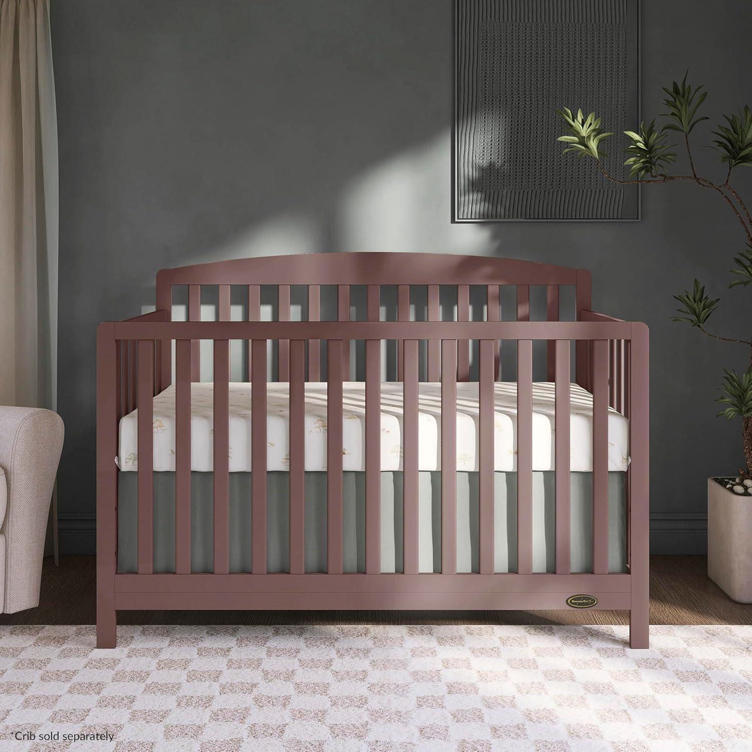 Dream On Me Odelle 5-in-1 Convertible Crib, Baltic Amber, rollover