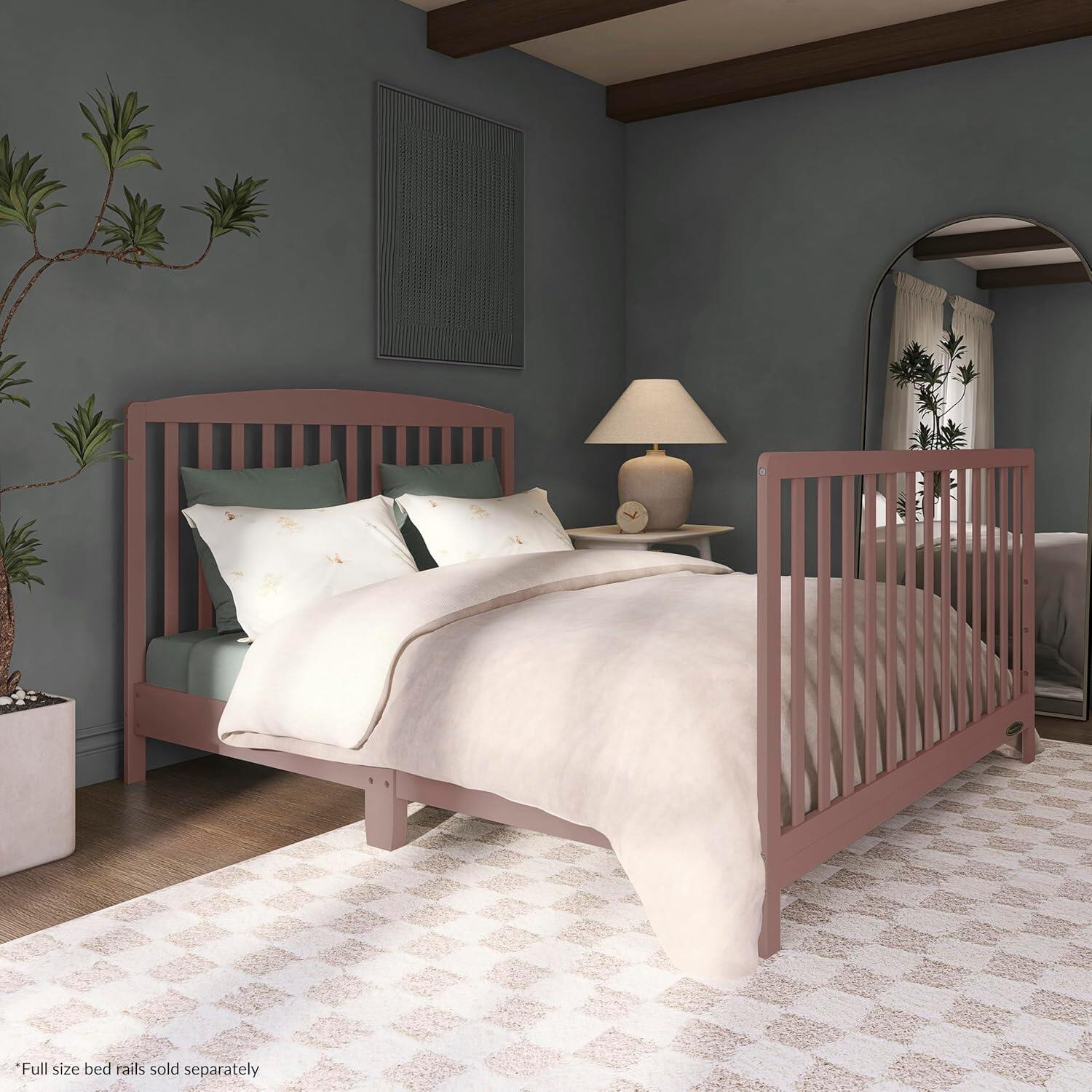 Dream On Me Odelle 5-in-1 Convertible Crib, Baltic Amber, large