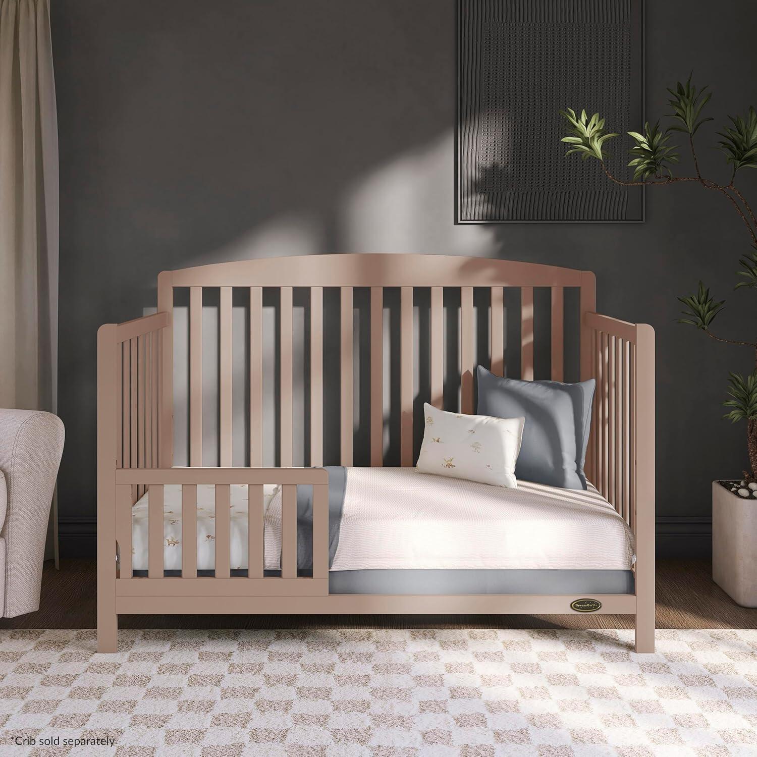 Dream On Me Odelle 5-in-1 Convertible Crib, Almond Butter