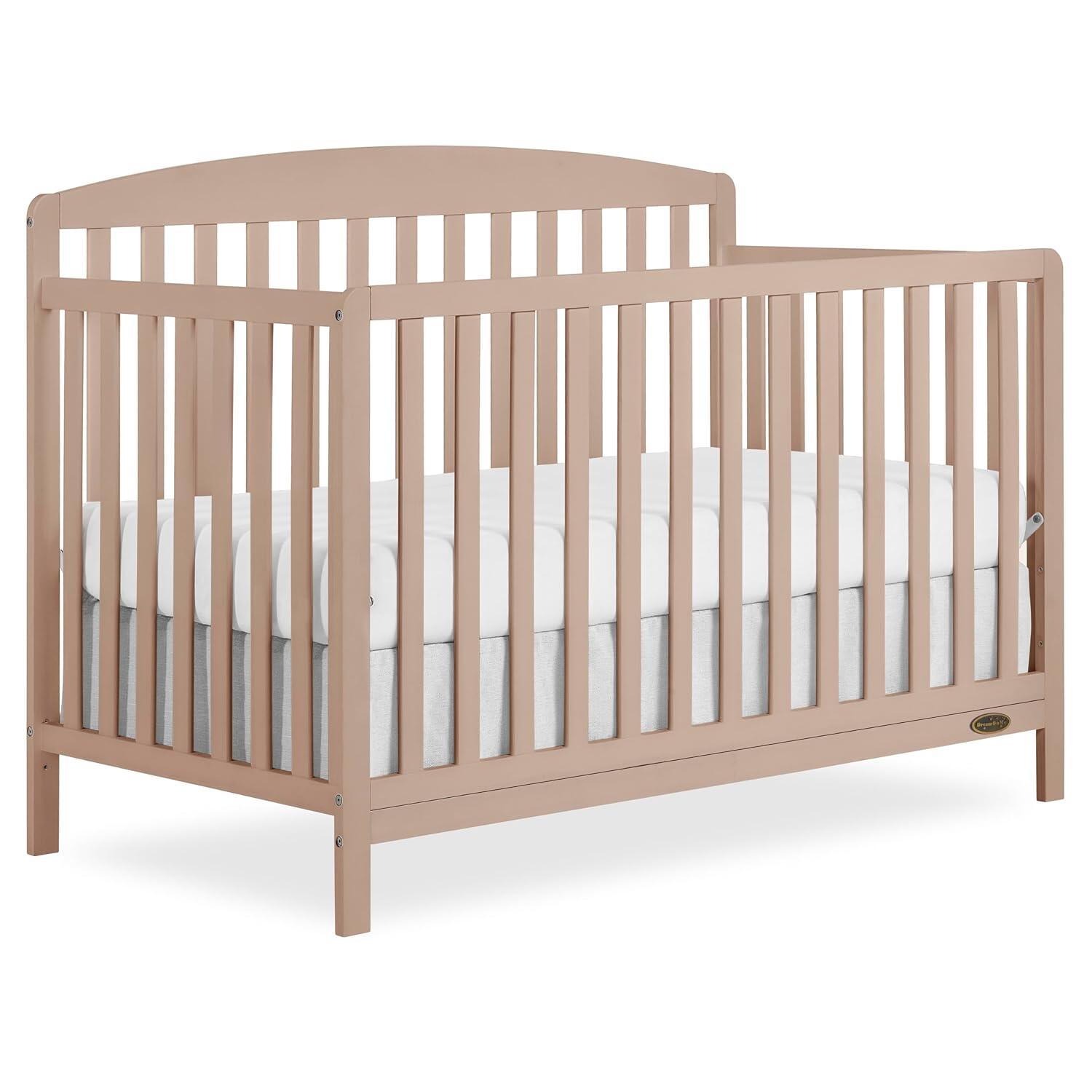Dream On Me Odelle 5-in-1 Convertible Crib, Almond Butter, large