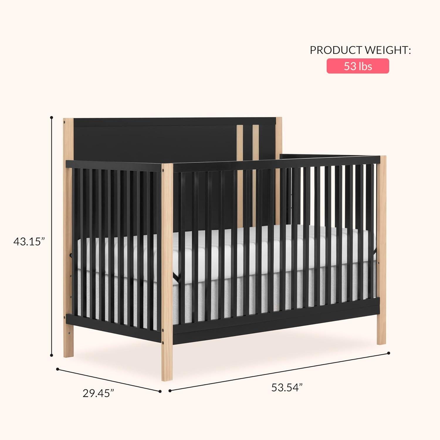 Dream On Me Soho 3-in-1 Convertible Crib, , large