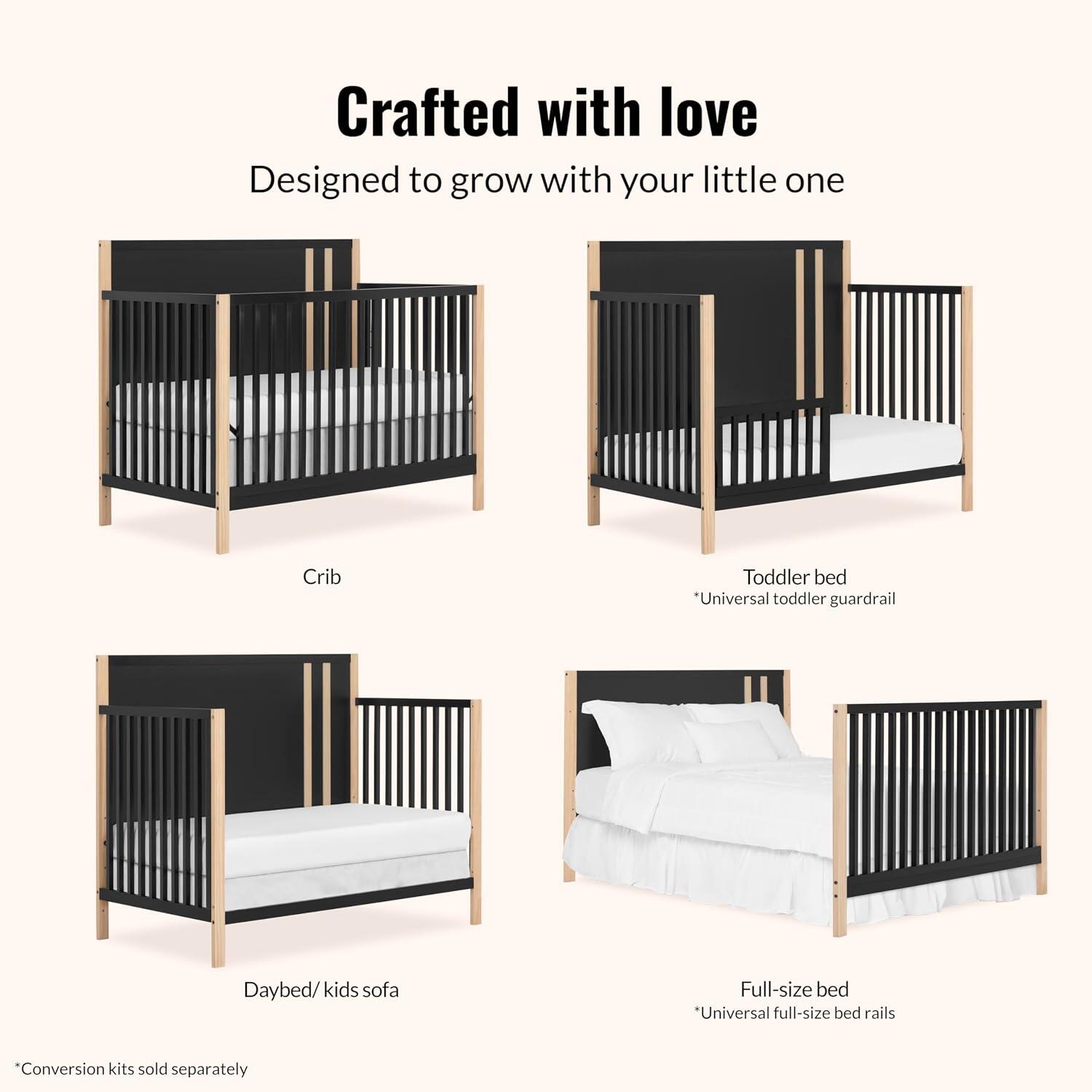 Dream On Me Soho 3-in-1 Convertible Crib, , large