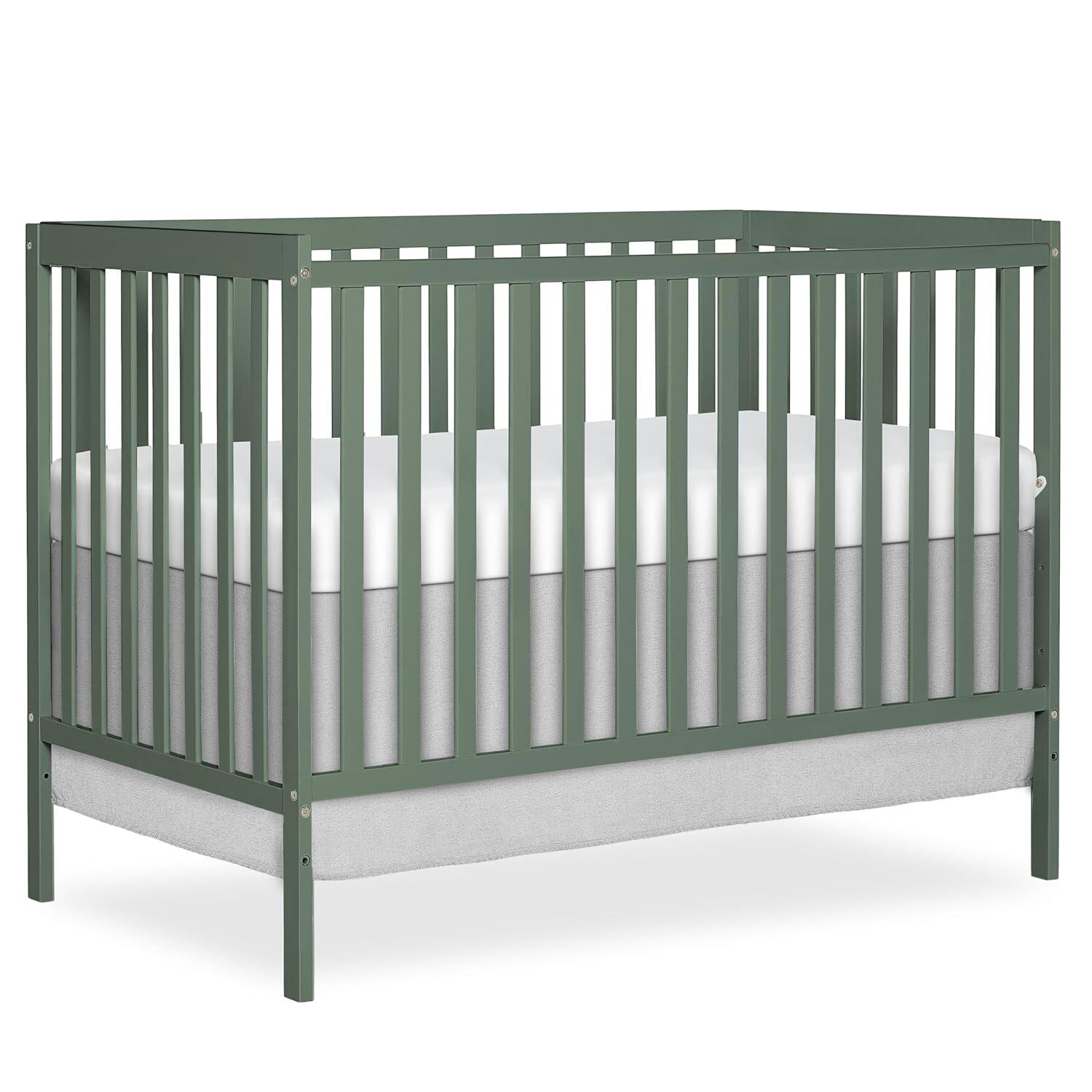 Dream On Me Synergy 5-in-1 Convertible Crib, Meadow Green, large