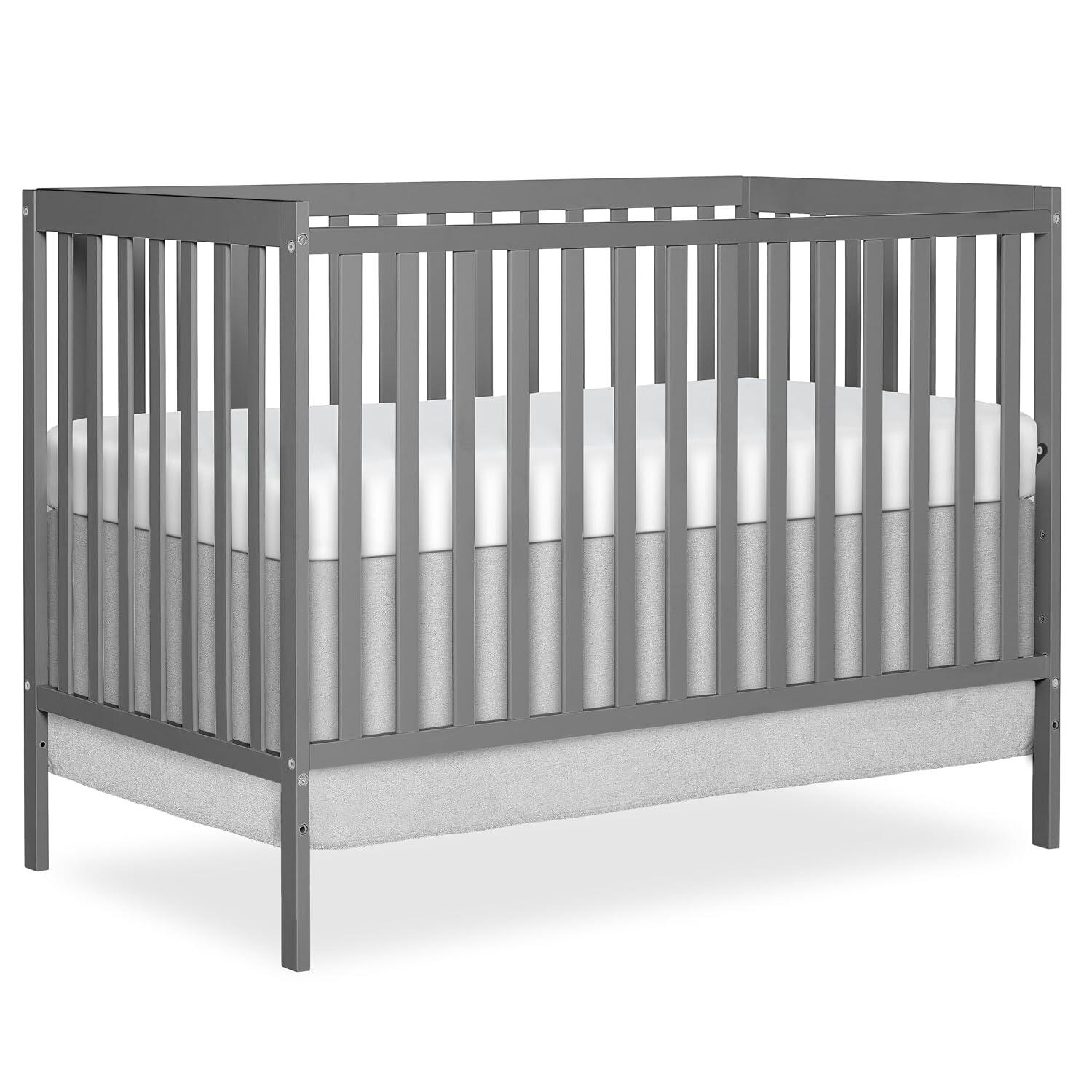 Dream On Me Synergy 5-in-1 Convertible Crib, Steel Gray, large