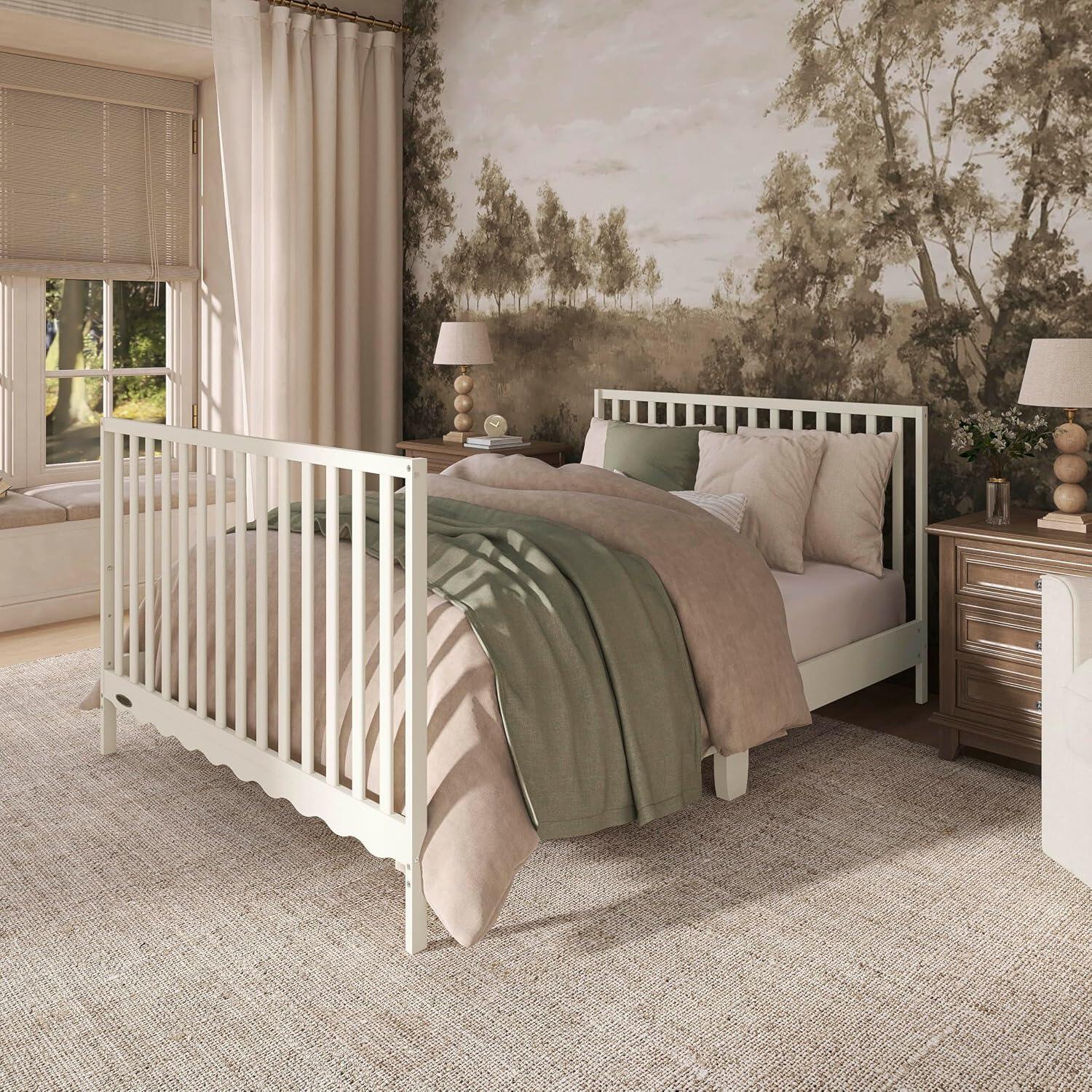 Dream On Me Synergy Wave 5-in-1 Convertible Crib, Cannoli Can, large