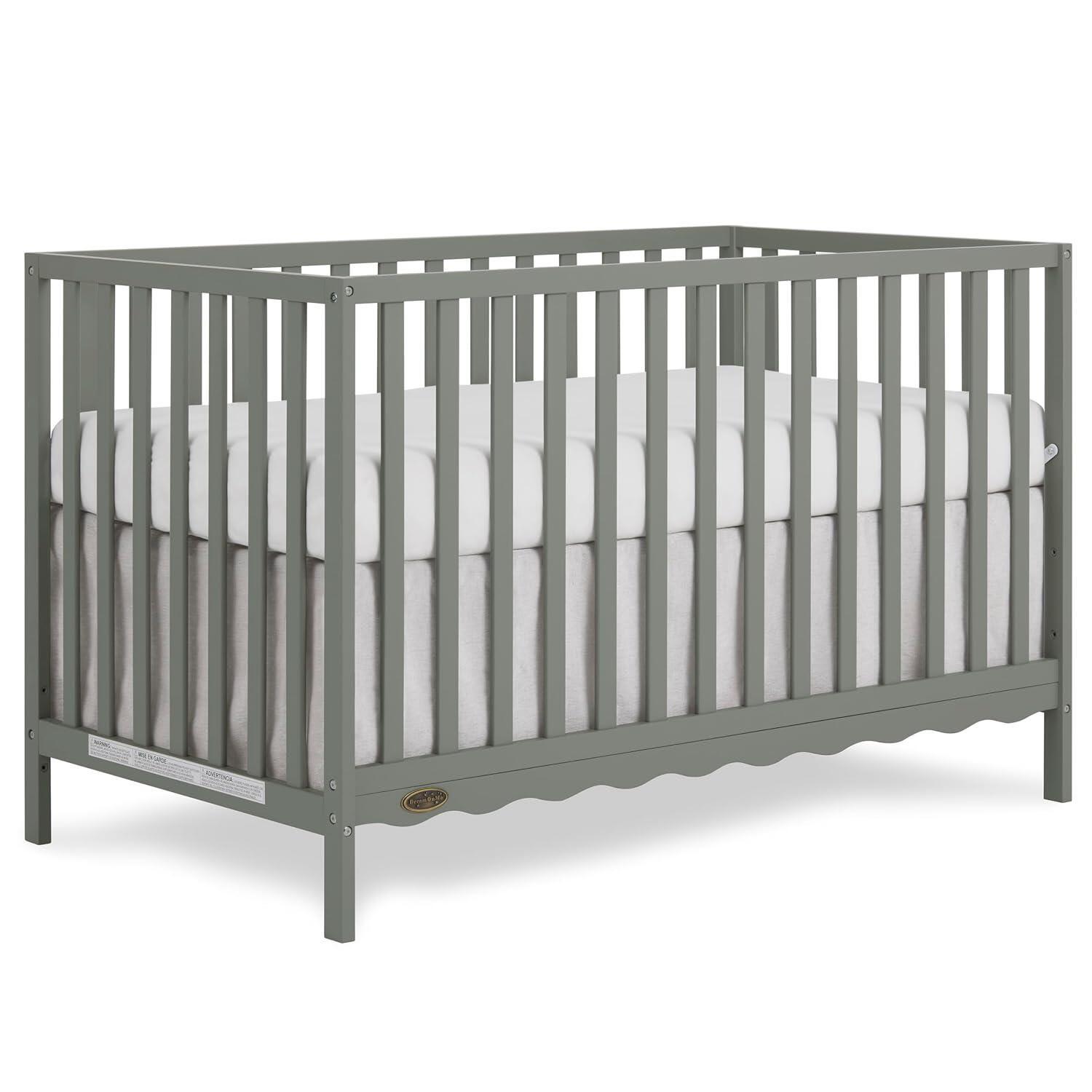 Dream On Me Synergy Wave 5-in-1 Convertible Crib, Seagrass, large