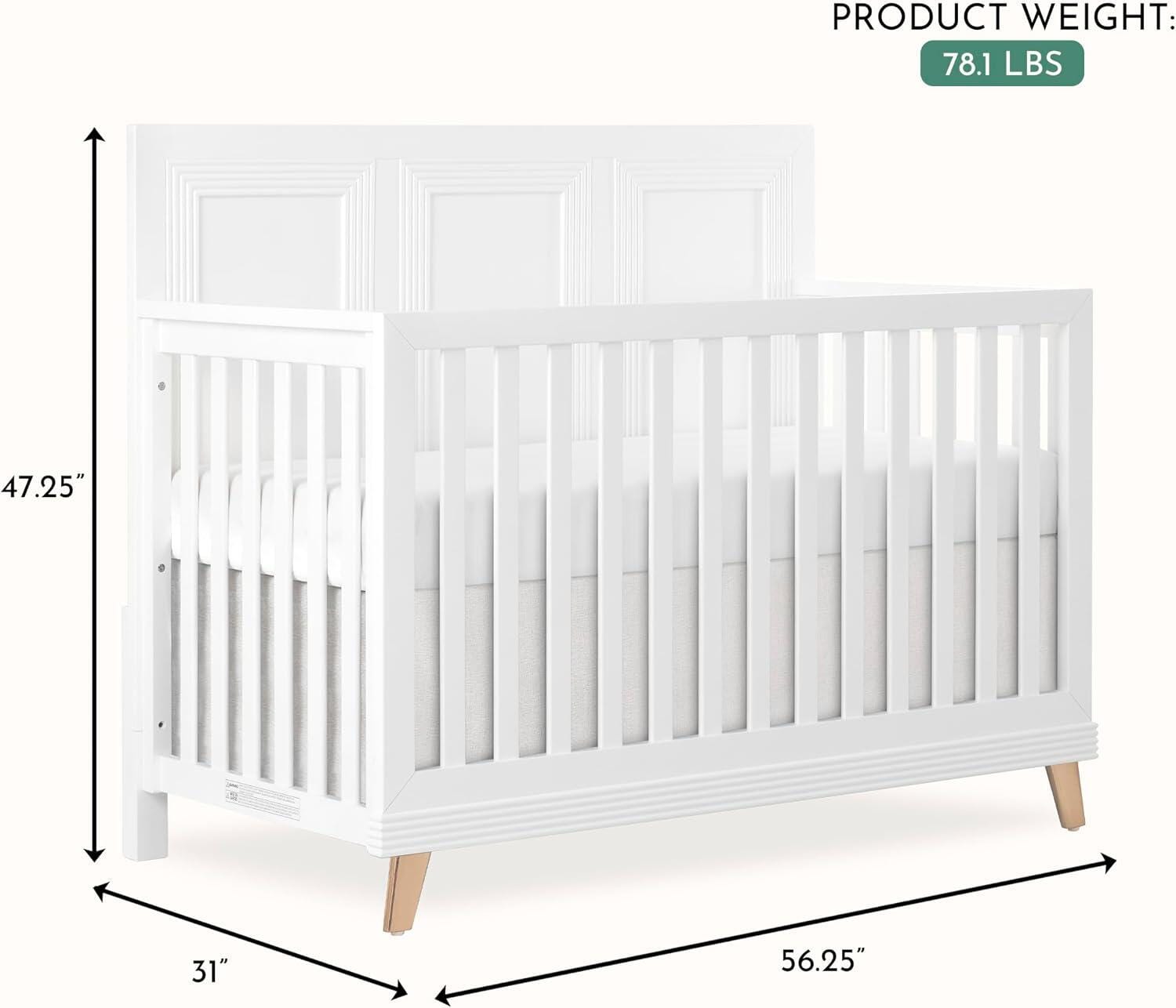 Evolur Audrey 5-in-1 Convertible Crib, , large