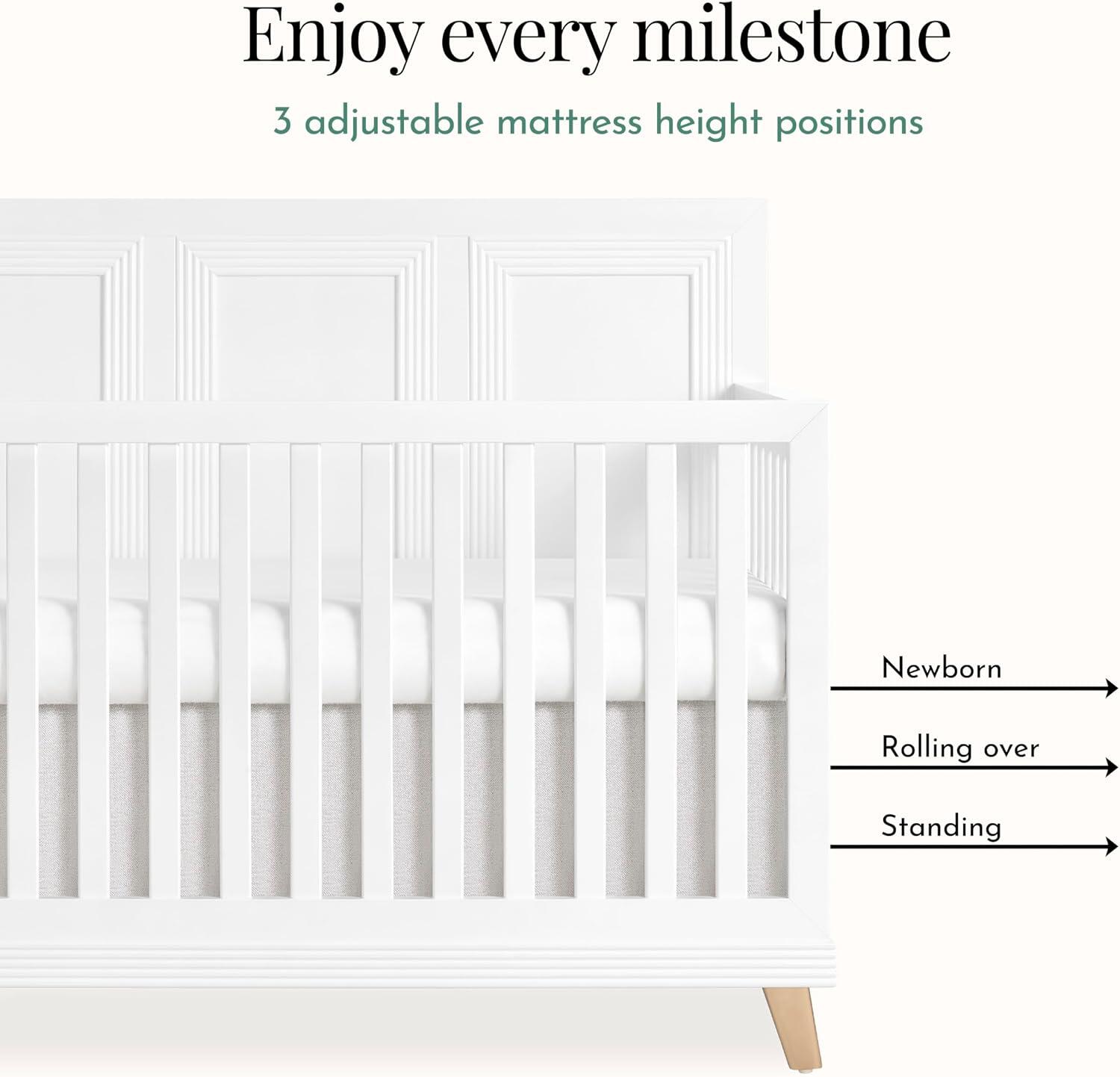 Evolur Audrey 5-in-1 Convertible Crib, , large