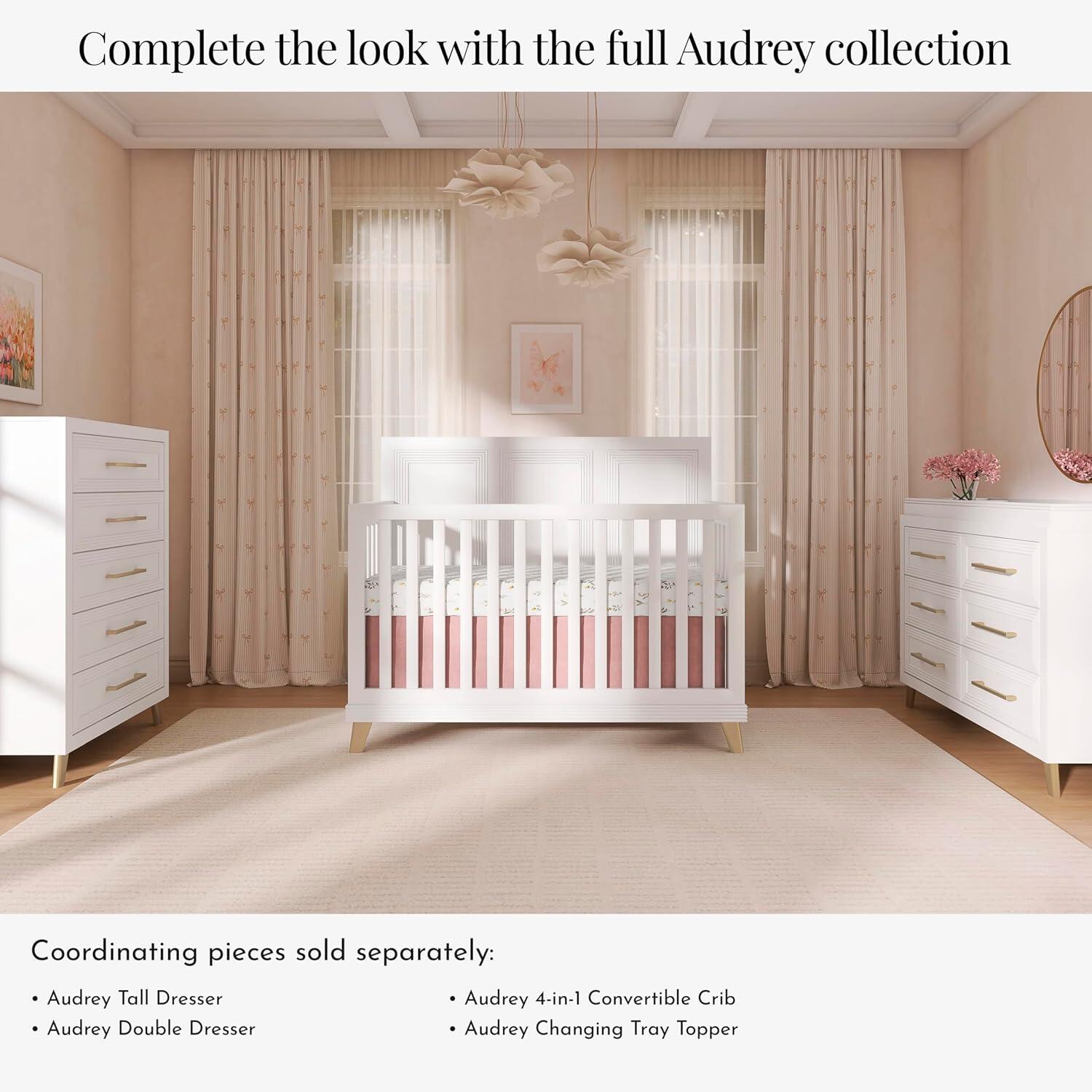 Evolur Audrey 5-in-1 Convertible Crib, , large