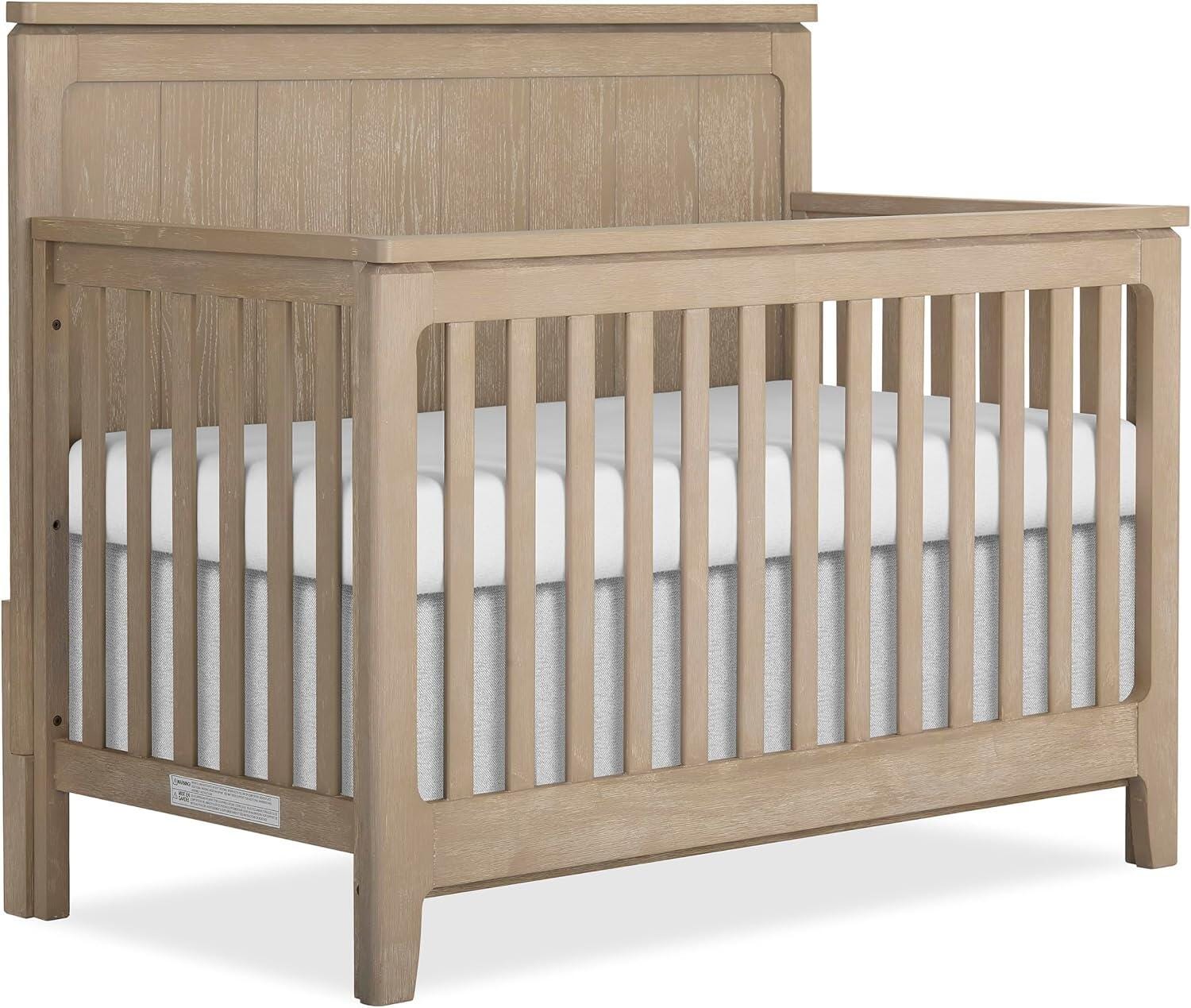 Evolur Oakley 5-in-1 Convertible Crib, Brown, large