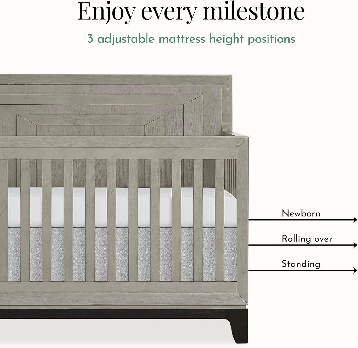 Evolur Remy 5-in-1 Convertible Crib, , large