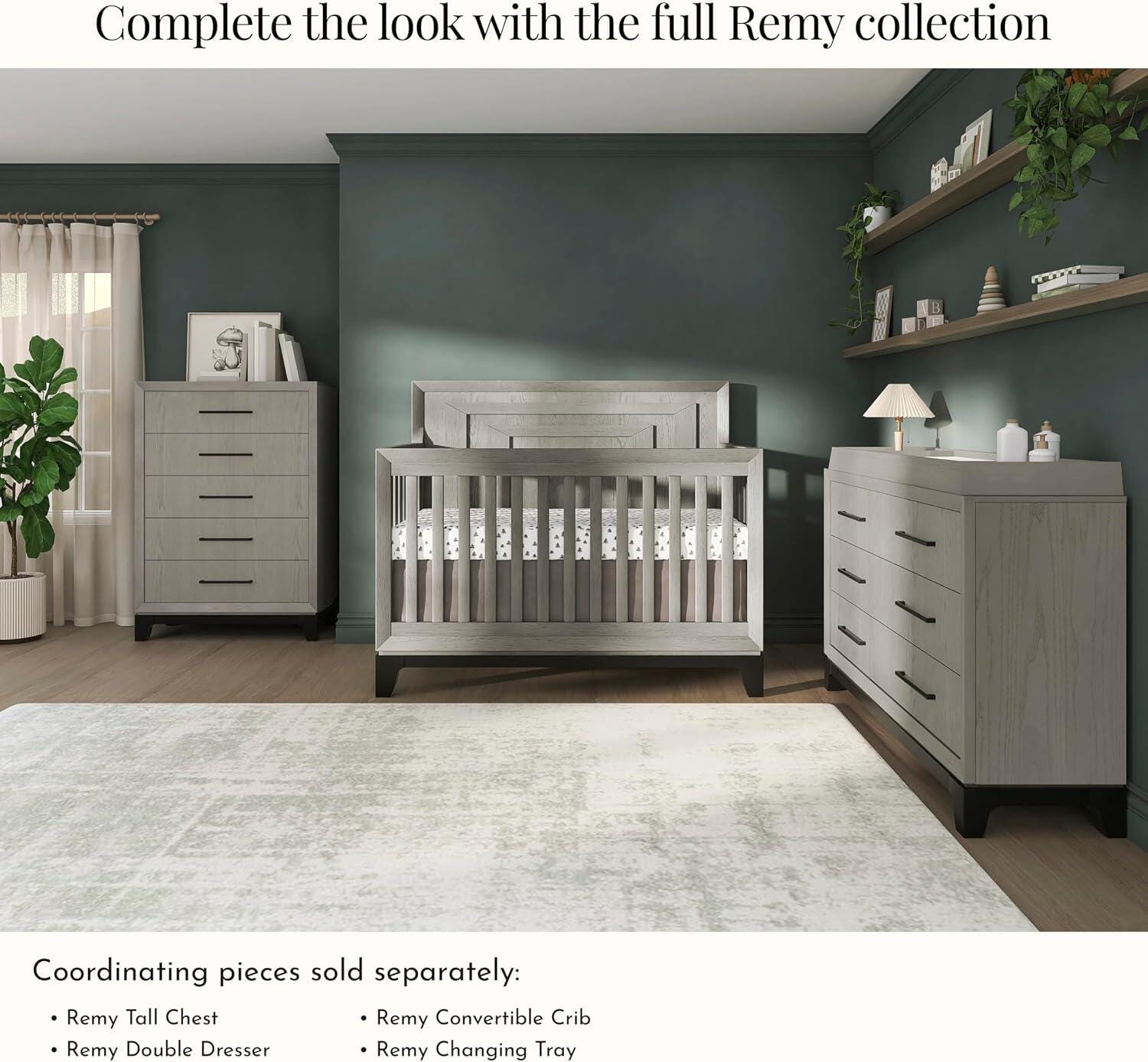 Evolur Remy 5-in-1 Convertible Crib, , large