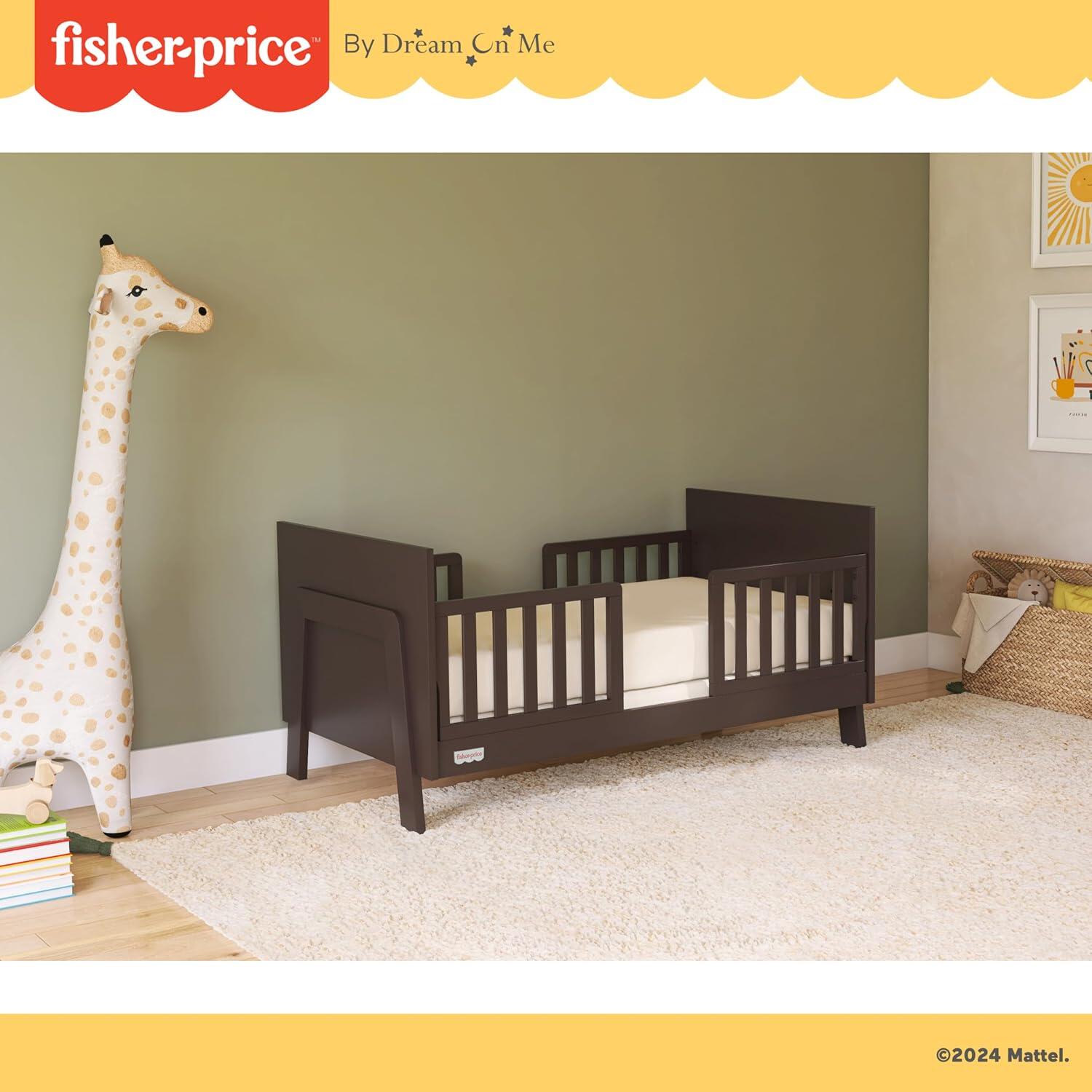 Fisher-Price Iris 4-in-1 Convertible Crib, Chocolate Chip, large