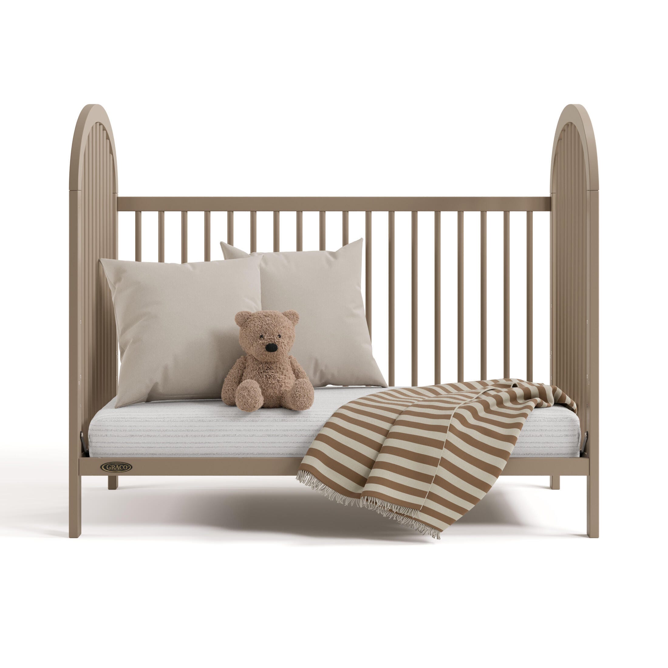 Graco Olivia 3-in-1 Convertible Crib, Taupe, large