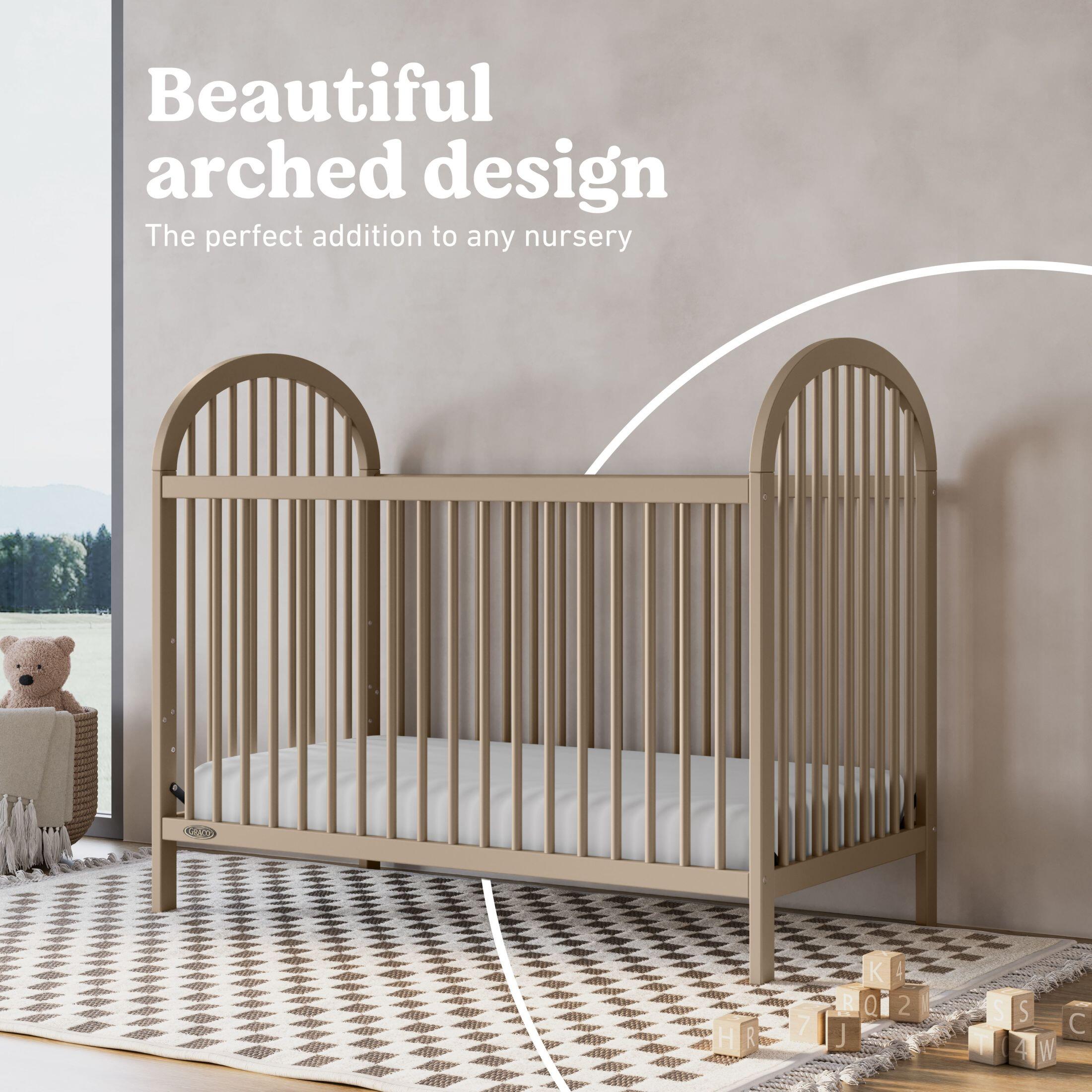 Graco Olivia 3-in-1 Convertible Crib, Taupe, large