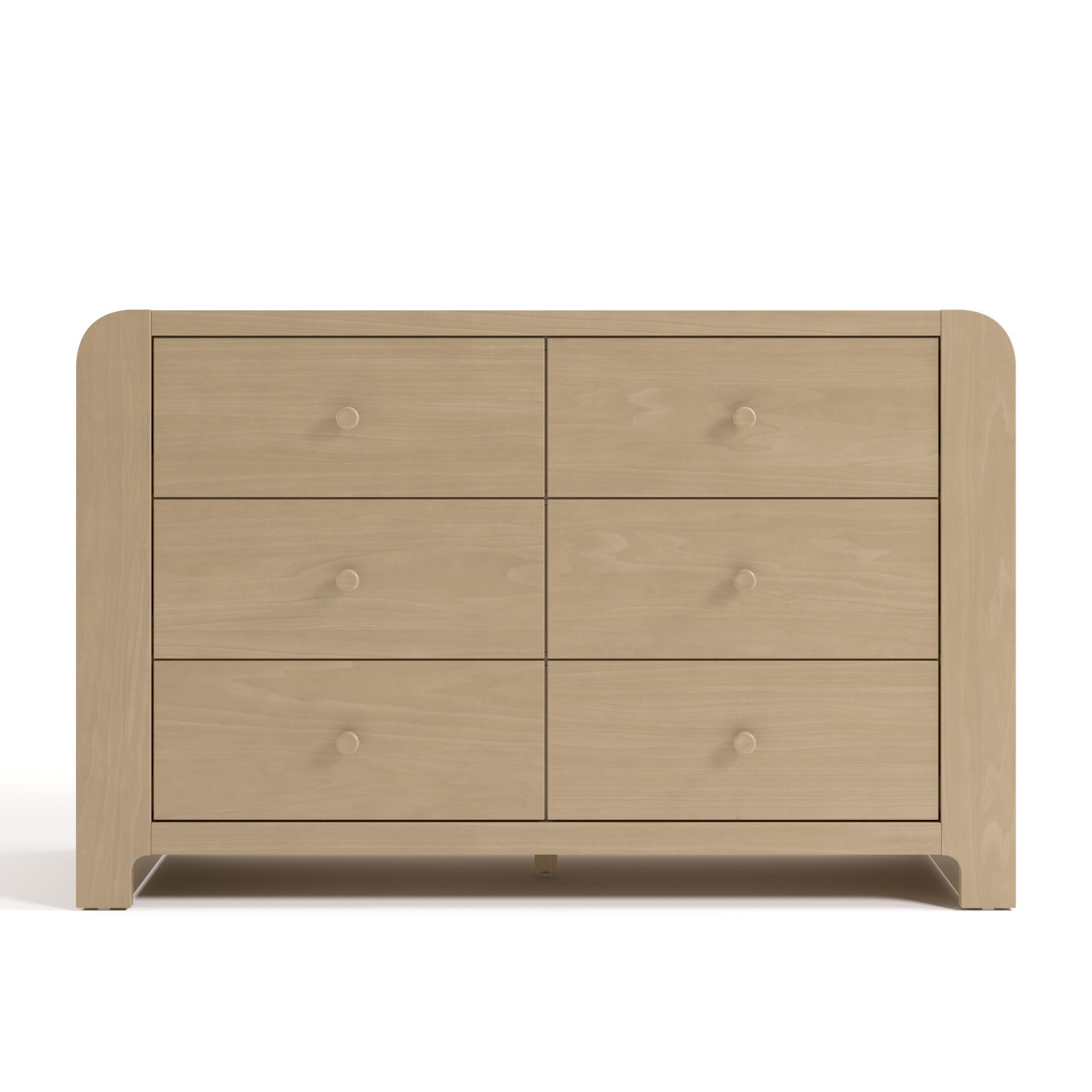 Graco Read-with-Me 6 Drawer Dresser with Bookshelves, Driftwood, large