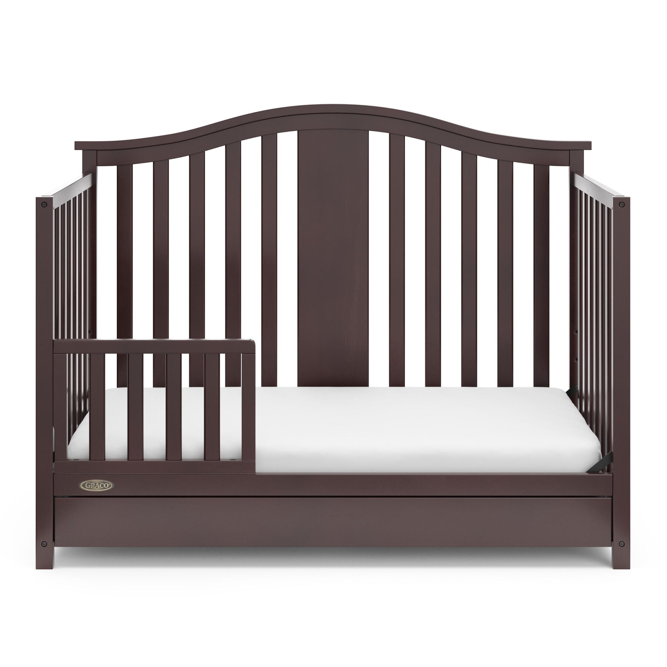 Graco Solano 4-in-1 Convertible Crib with Storage Drawer, Espresso, large