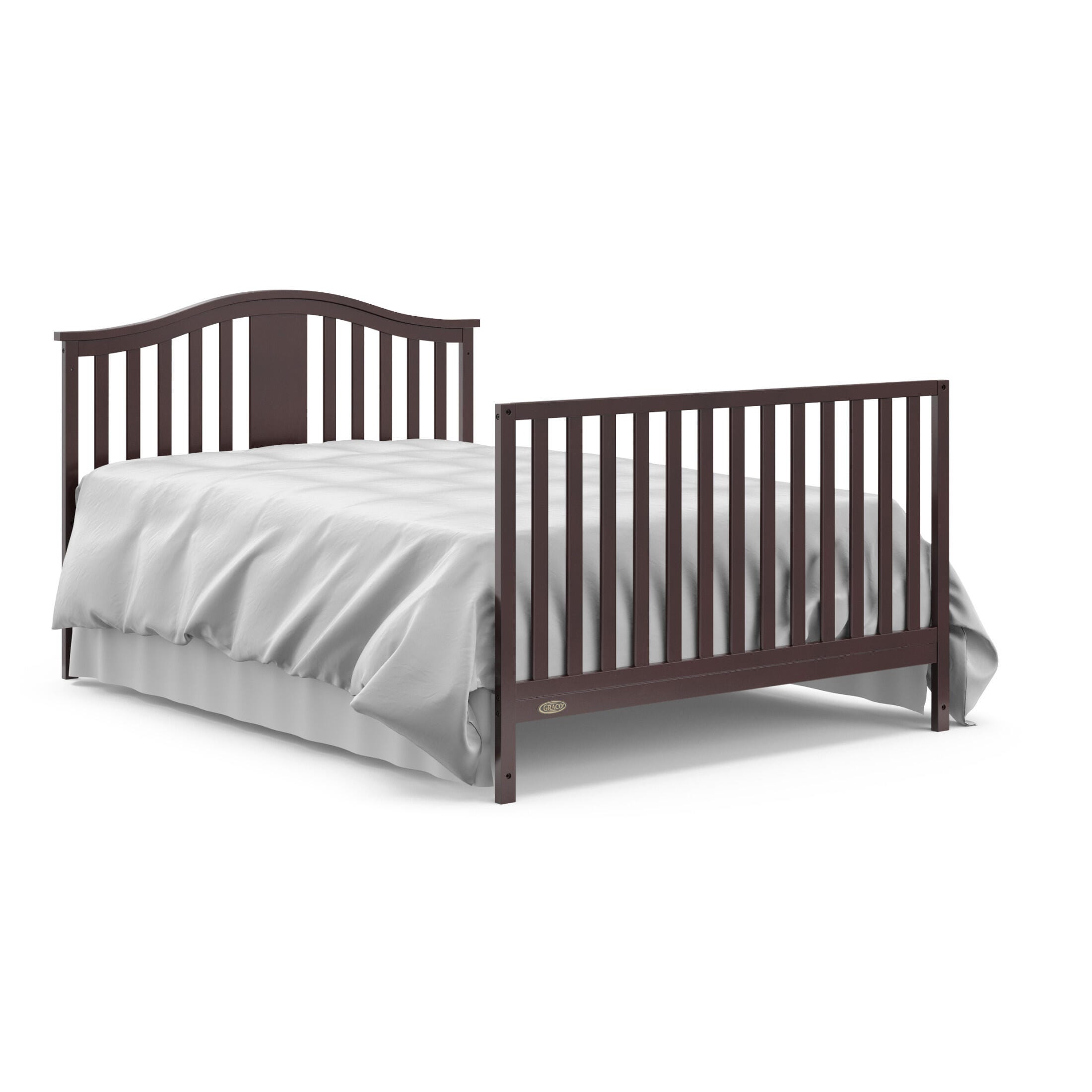 Graco Solano 4-in-1 Convertible Crib with Storage Drawer, Espresso, large