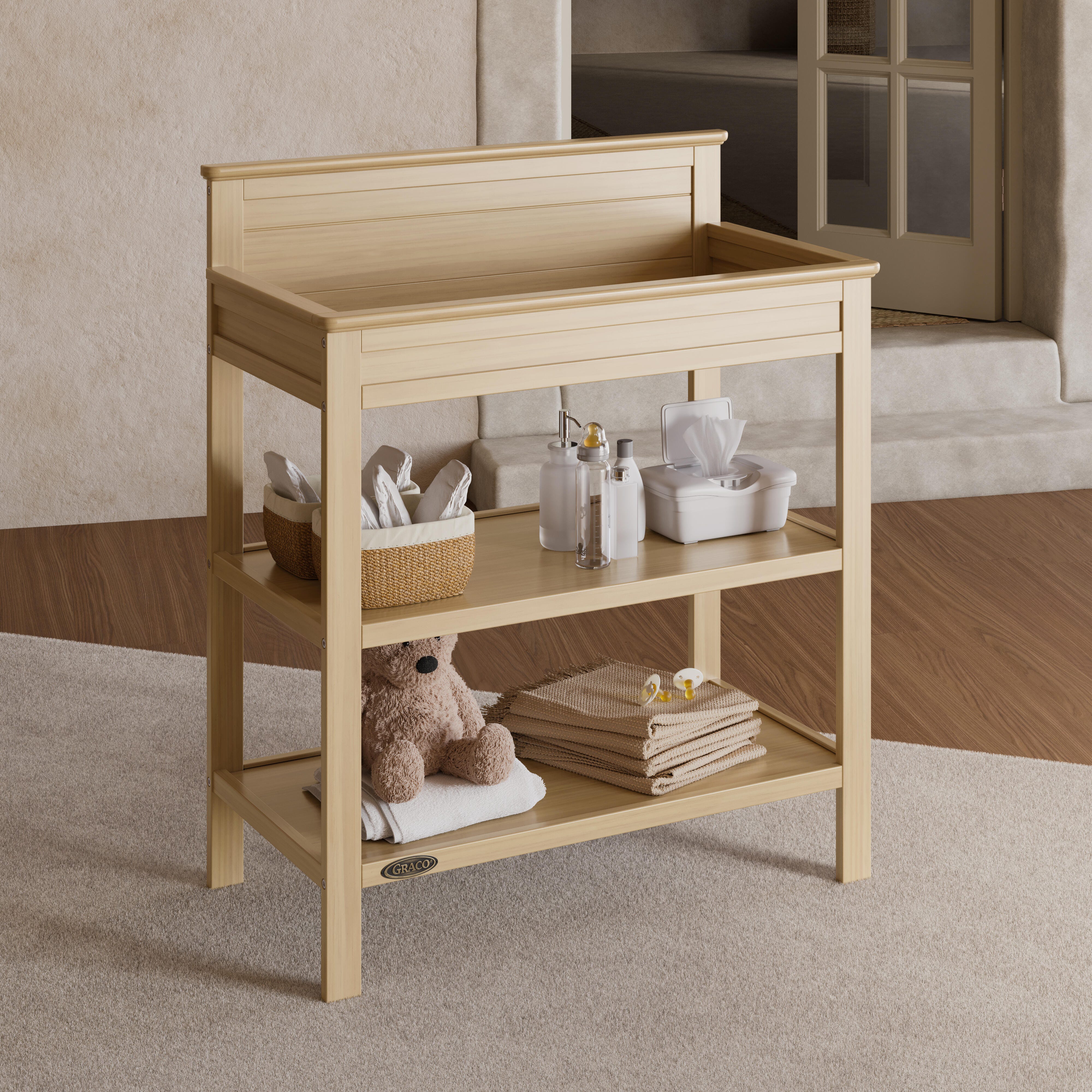 Graco Tristan Changing Table, Driftwood, large