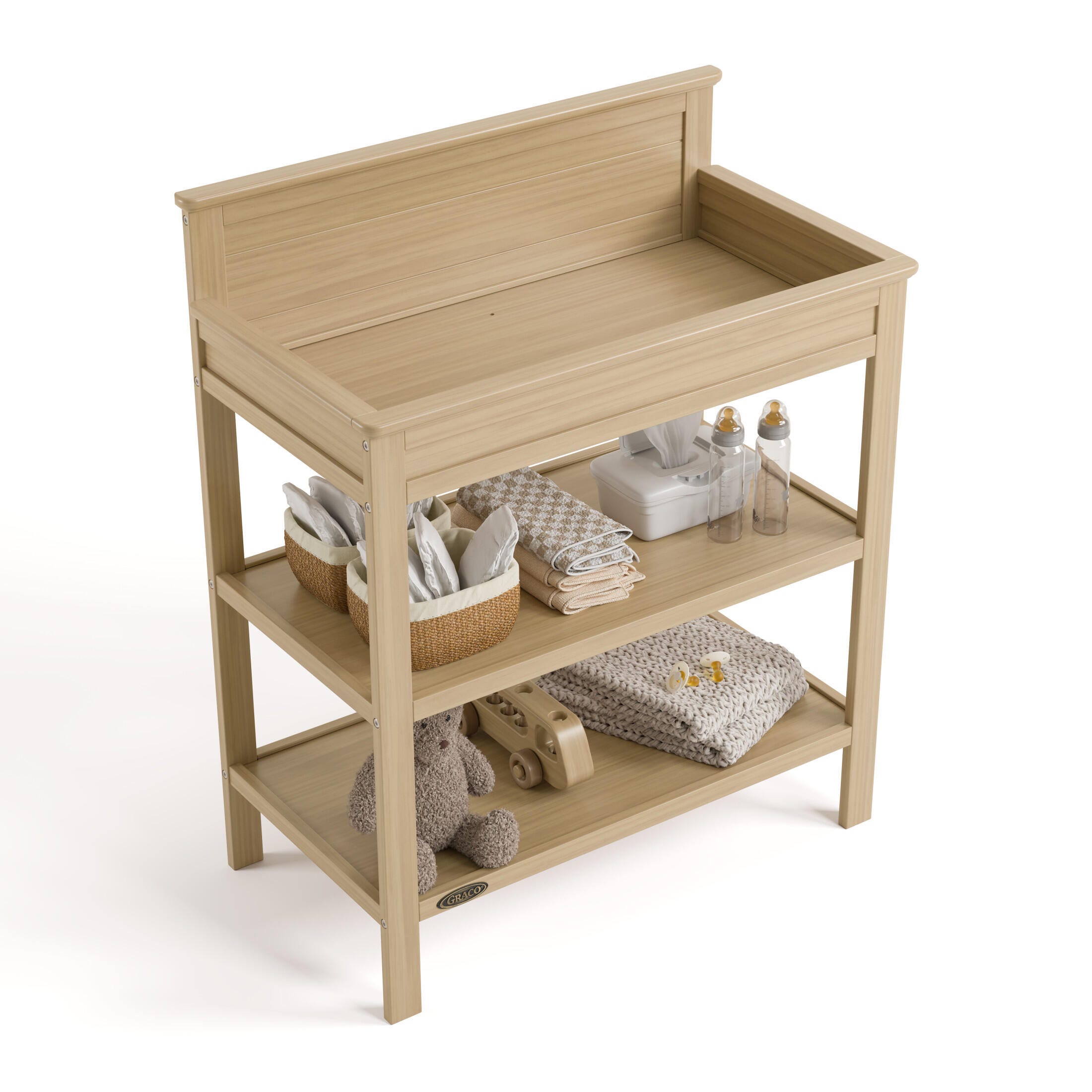 Graco Tristan Changing Table, Driftwood, large