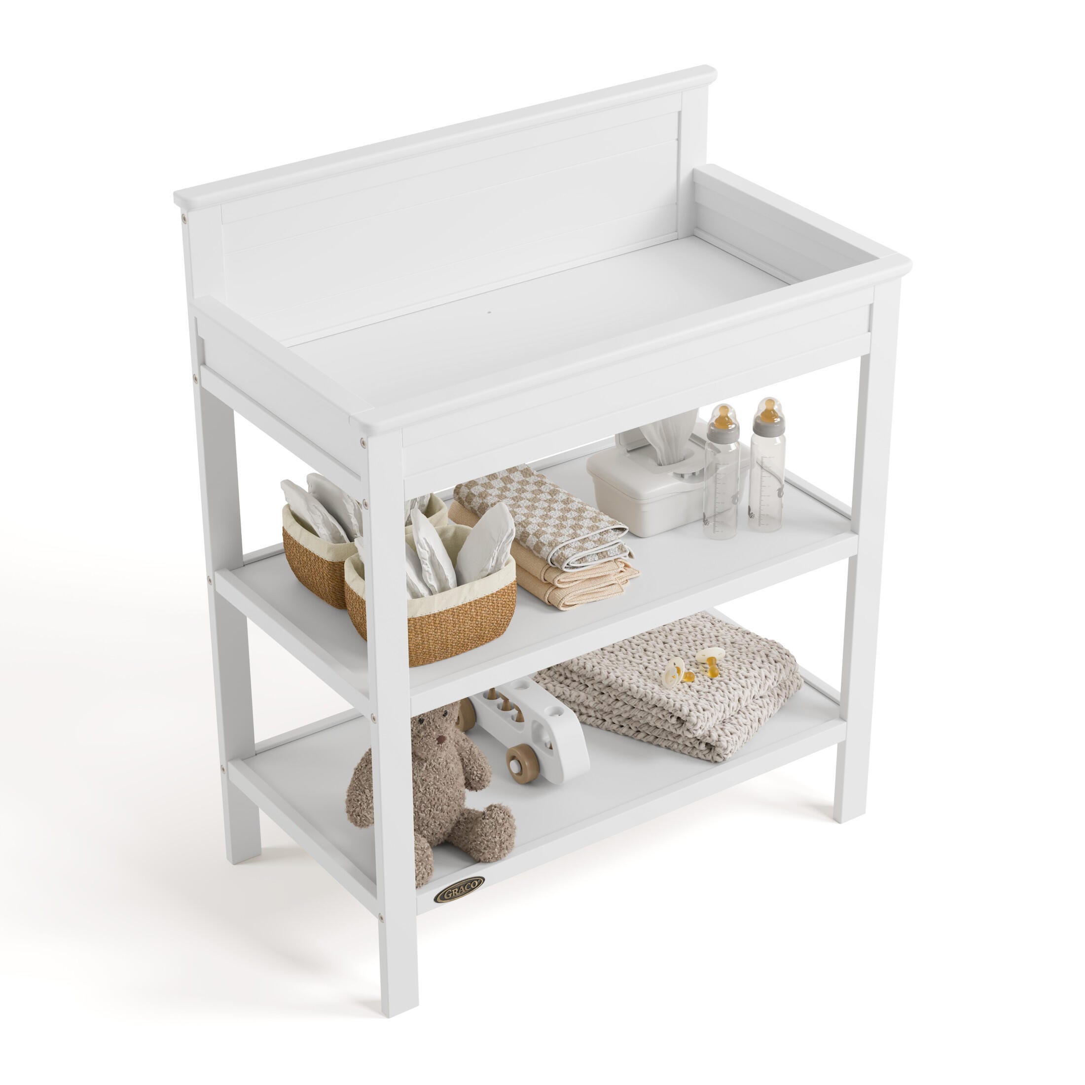 Graco Tristan Changing Table, White, large