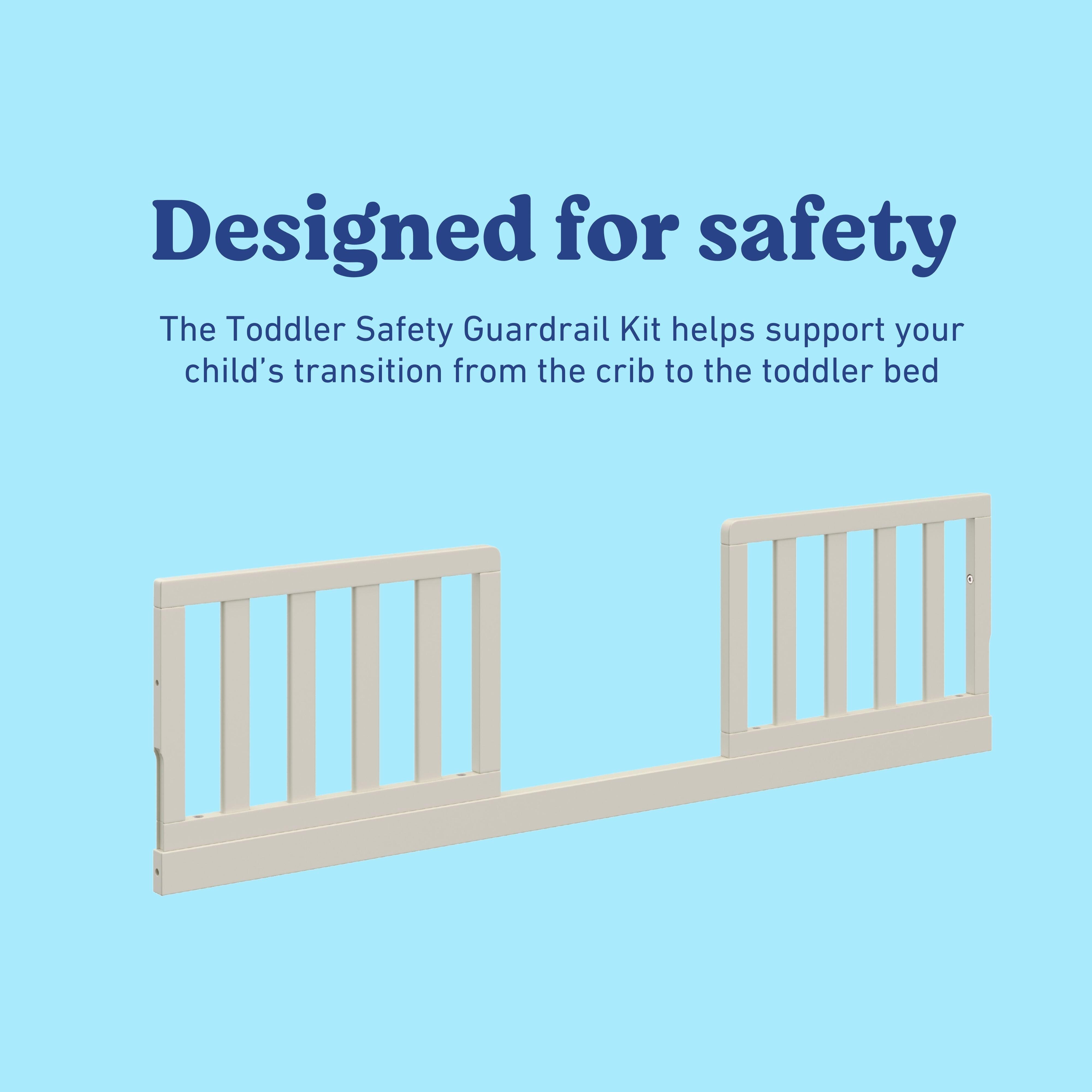 Graco Universal Toddler Guardrail, Frosted Oat, large