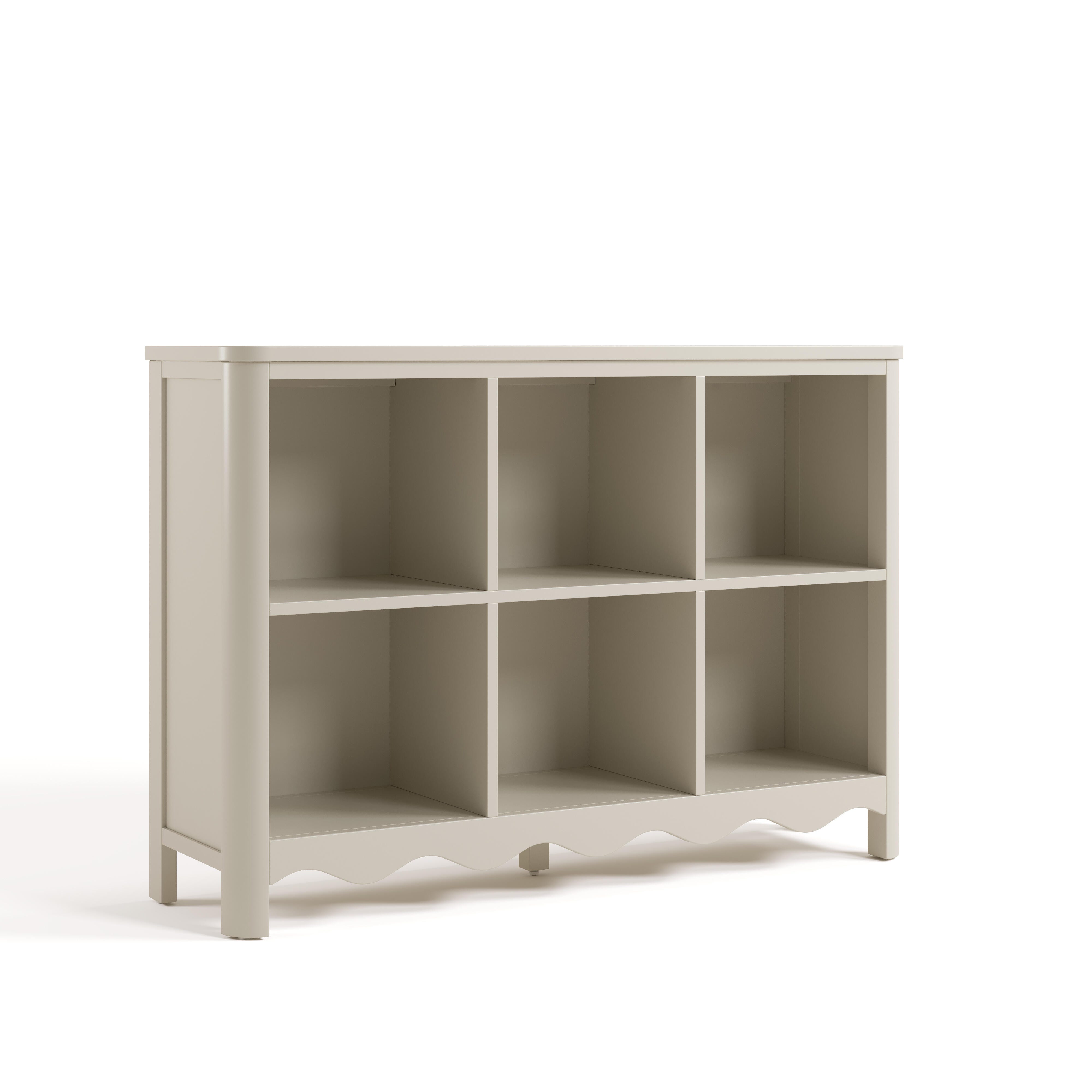 Storkcraft Casablanca Storage Bookcase, Frosted Oat, large