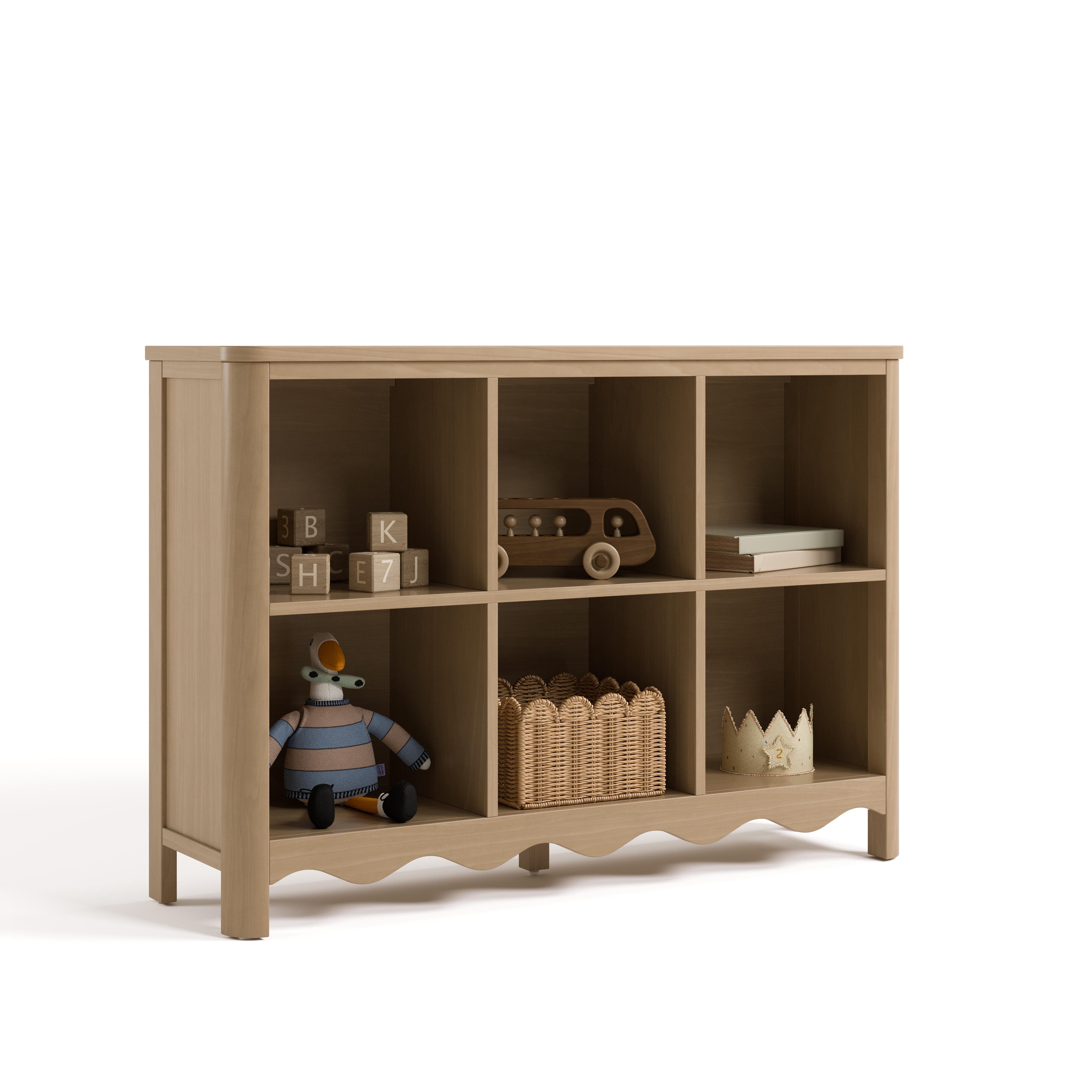 Storkcraft Casablanca Storage Bookcase, Driftwood, large